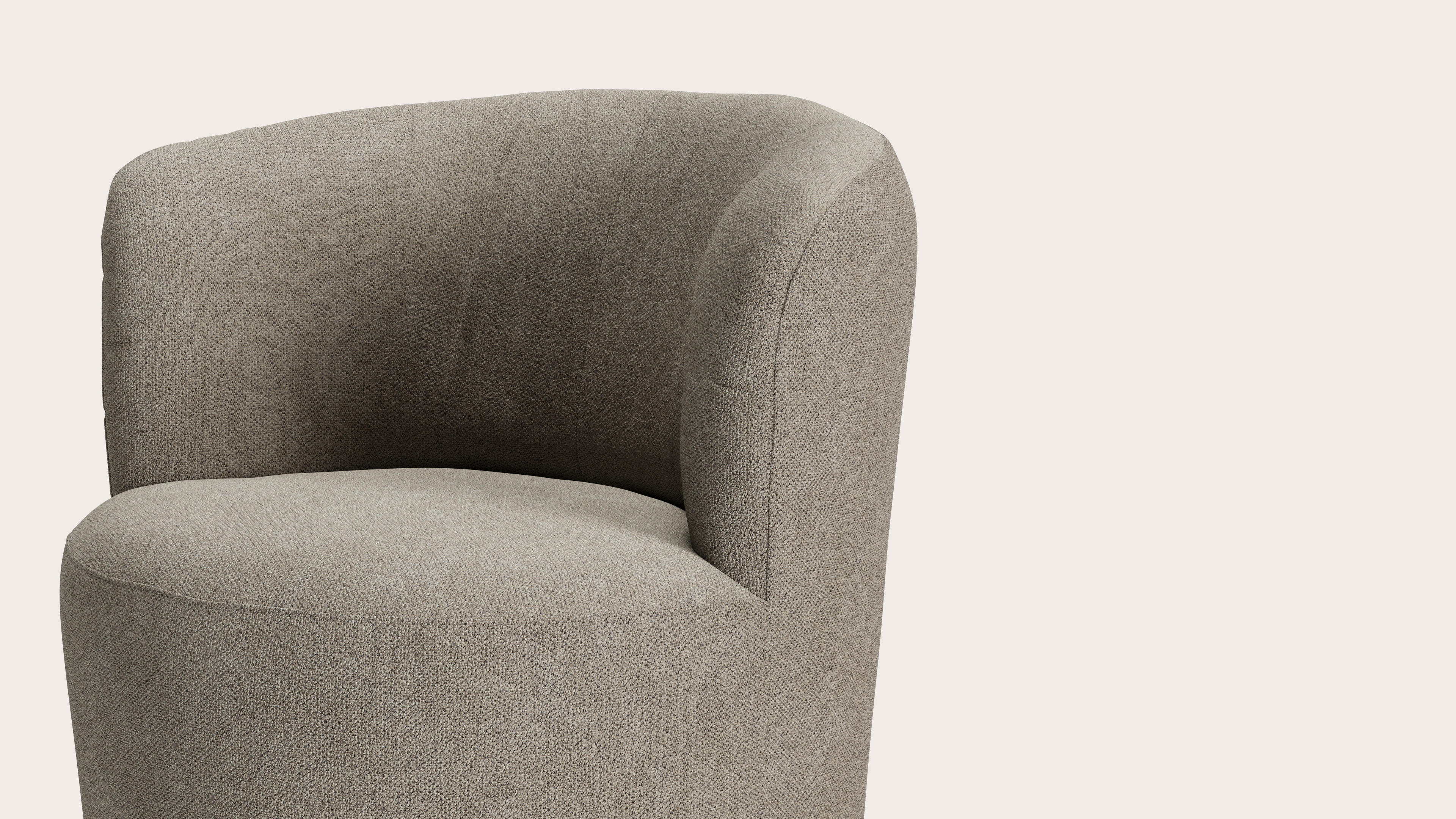 Orvieto fauteuil in Volti stof Truffle