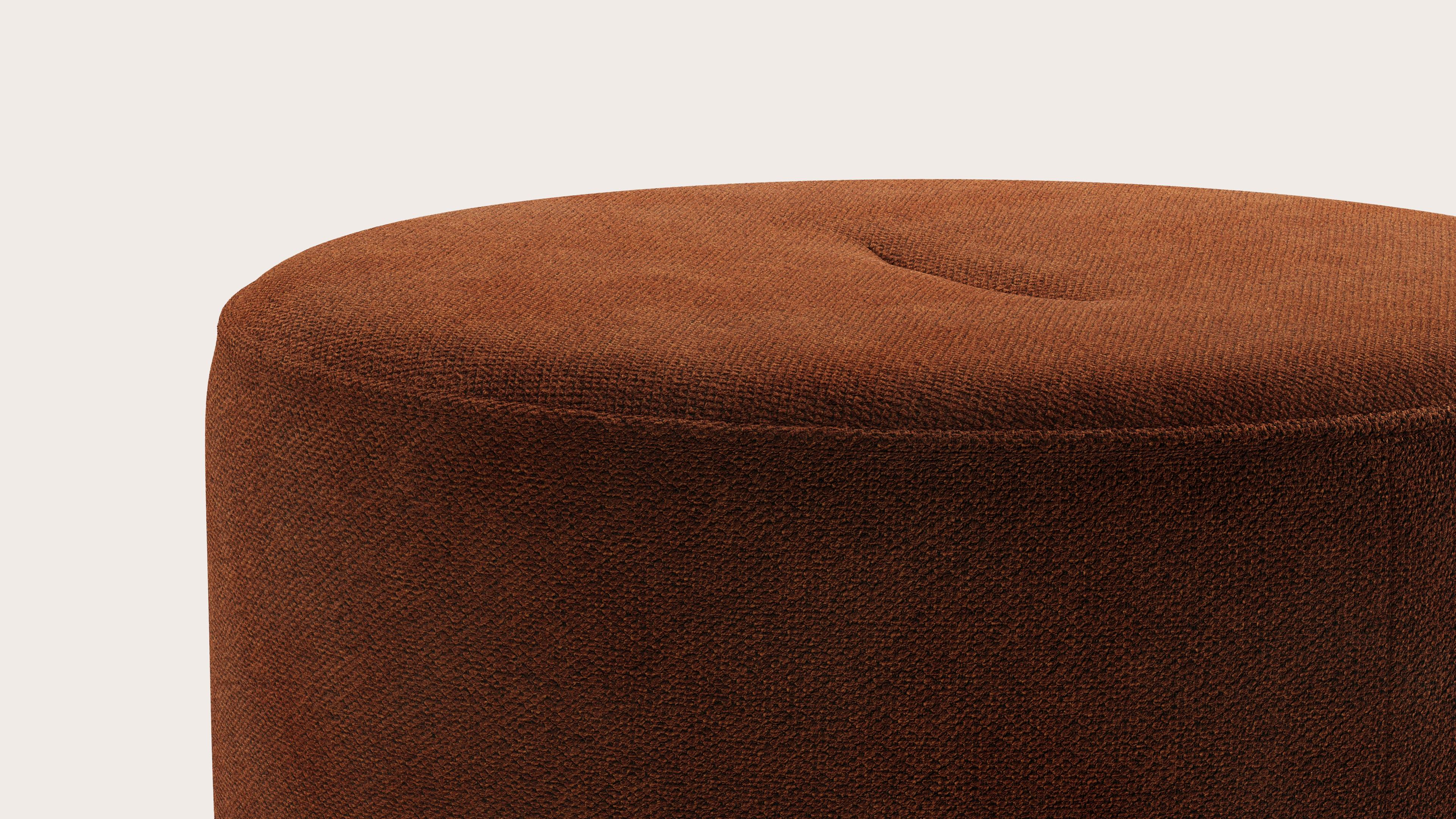 Tondo pouf - Volti tissu Copper Ø60xH40