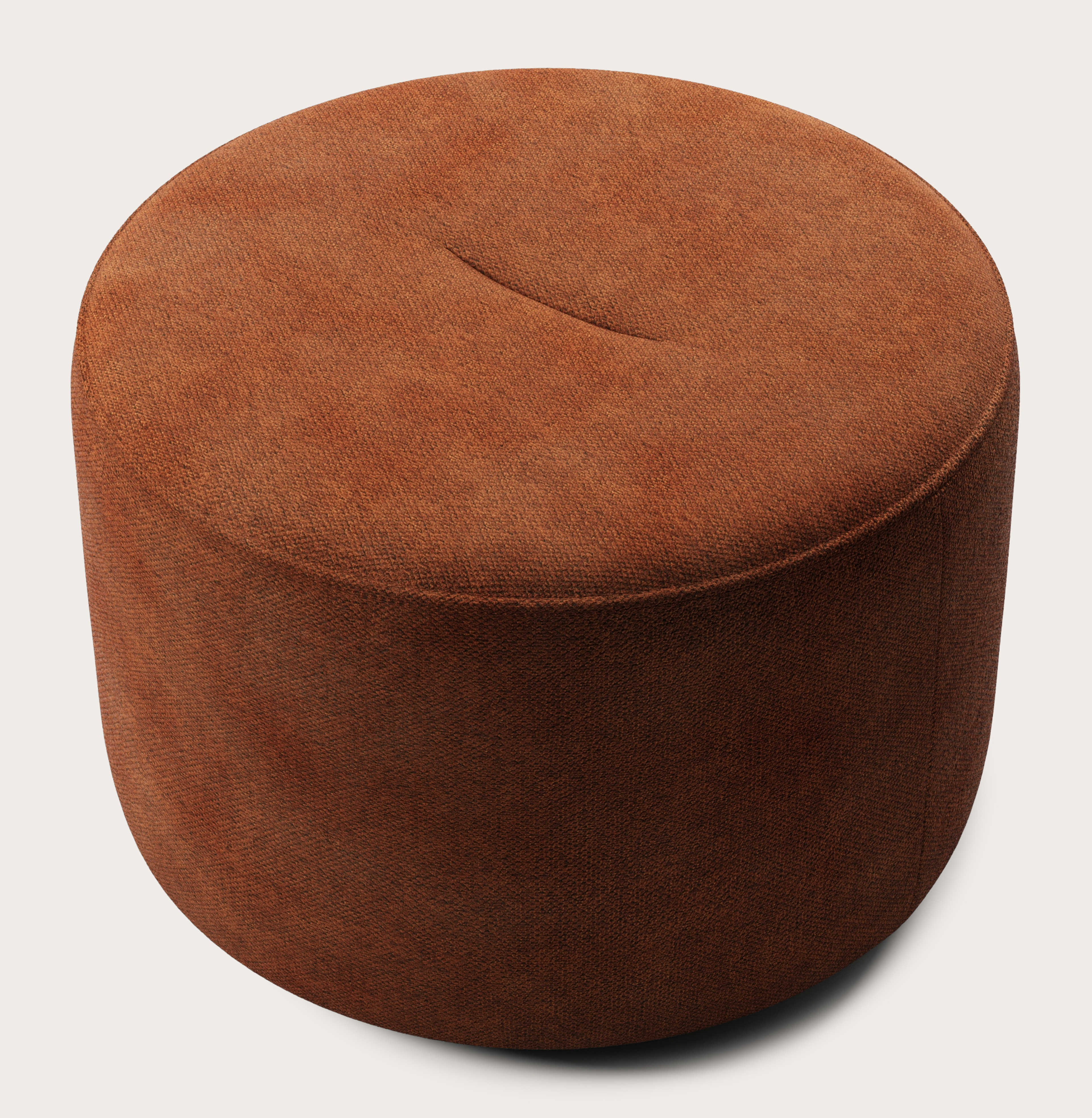 Tondo pouf - Volti tissu Copper Ø60xH40