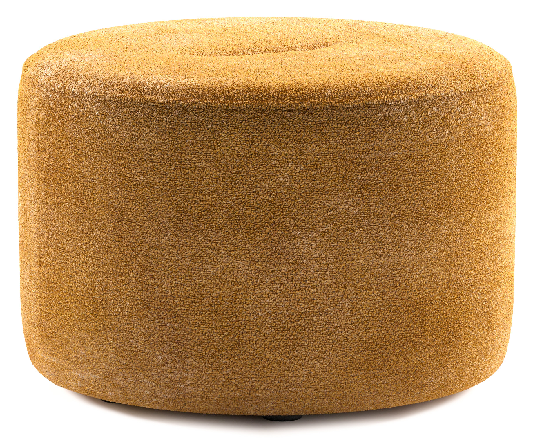 Tondo poef -  Belli stof Mustard Ø60xH40