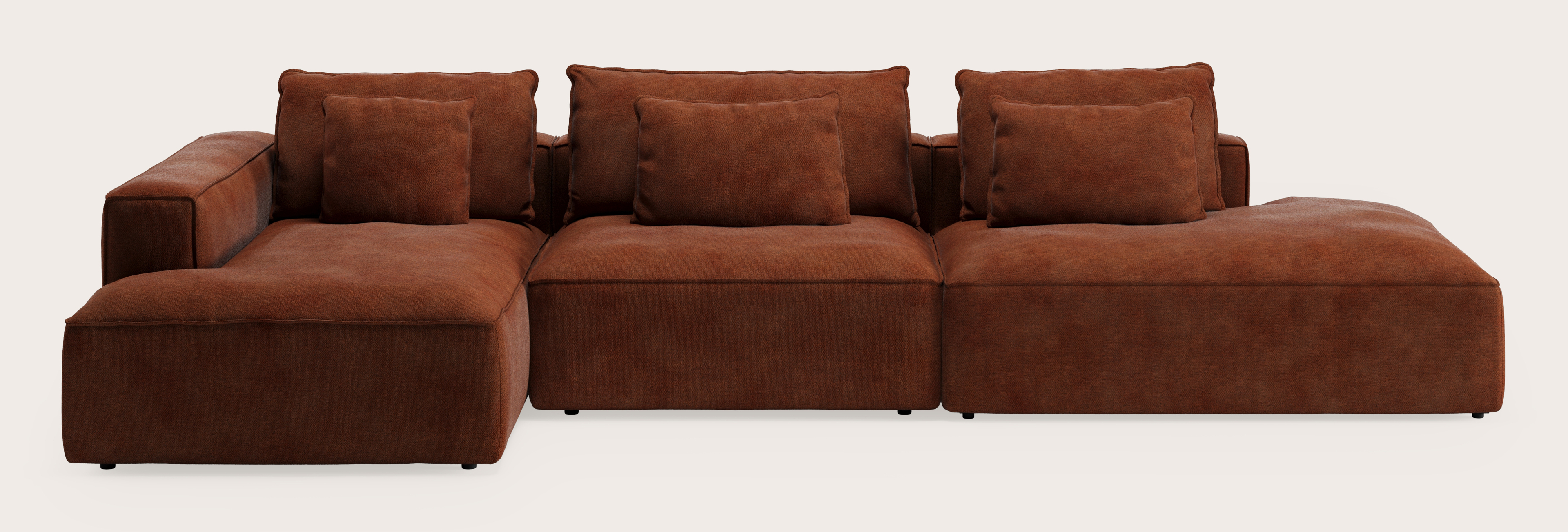 DUOMO 1,5s CL long L + 1,5s CENTER + OE R VOLTI fabric COPPER