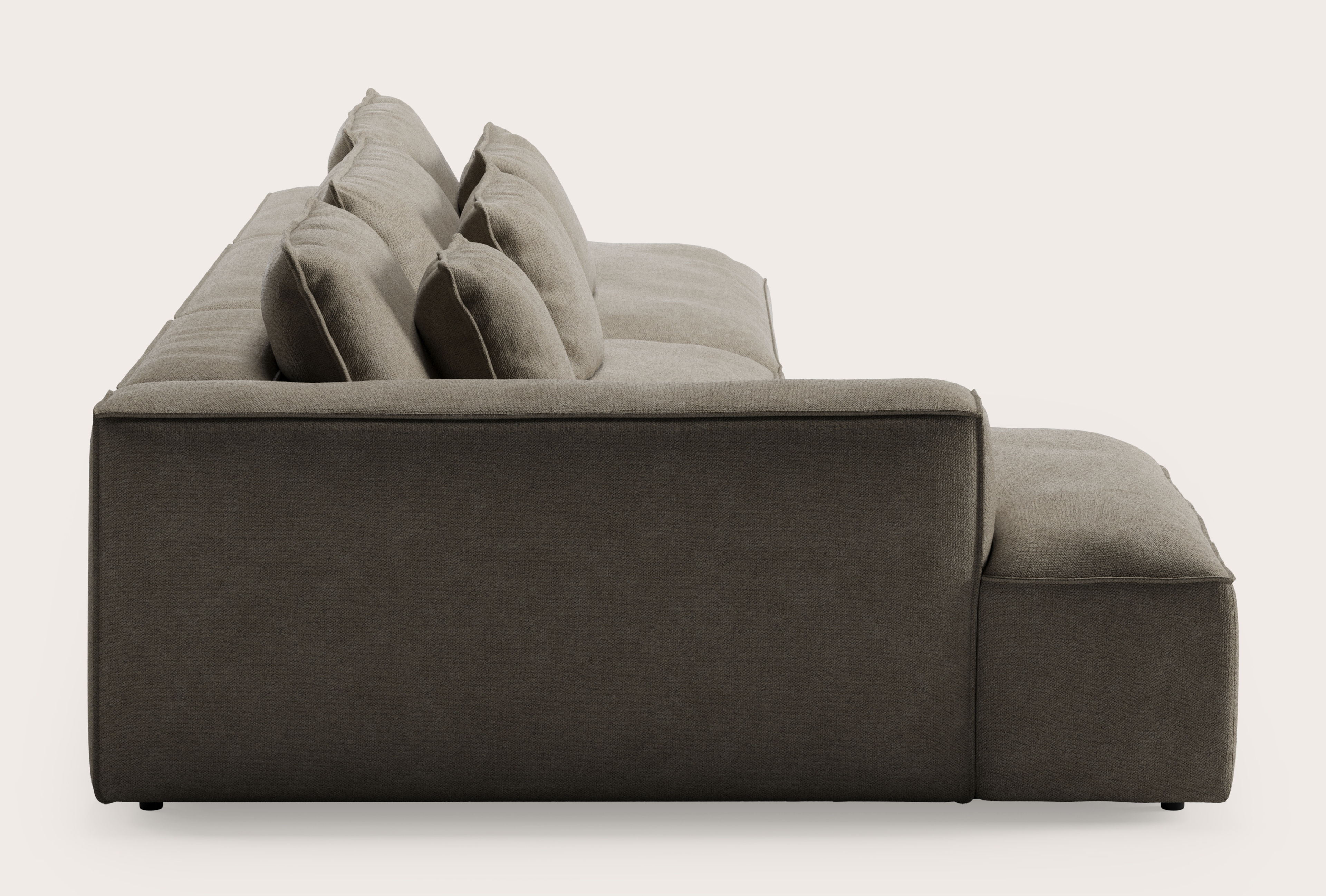 DUOMO 1,5s CL long L + 1,5s CENTER + OE R VOLTI fabric TRUFFLE