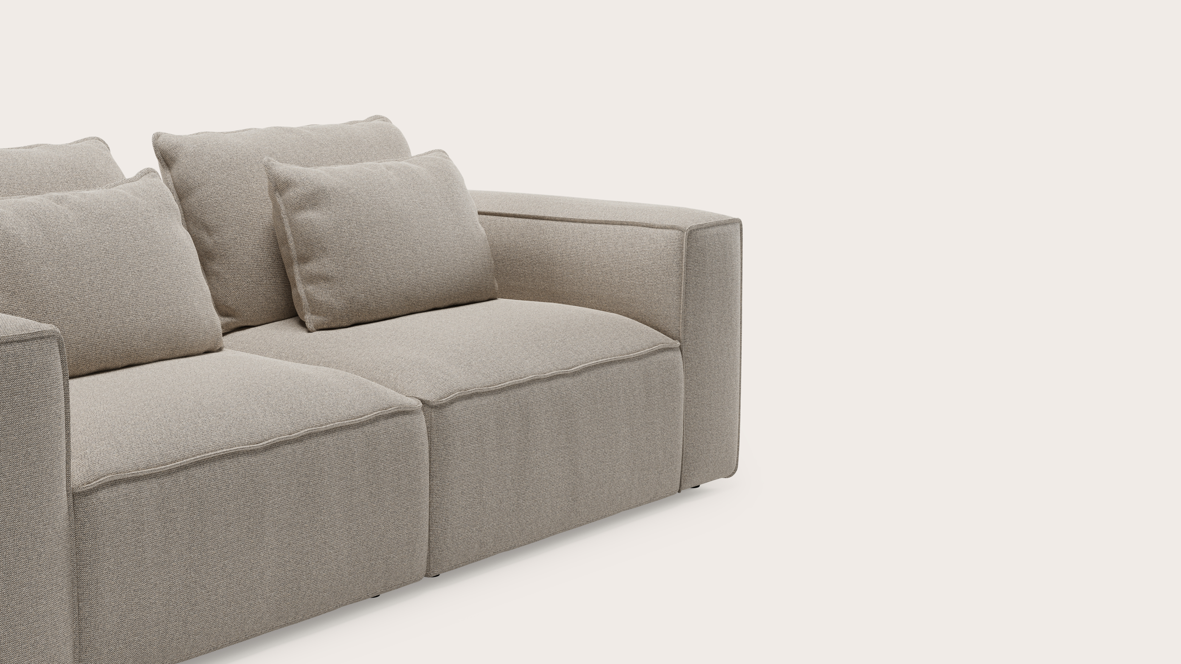 DUOMO 1s END L + 1s END R BRIO fabric NATURAL