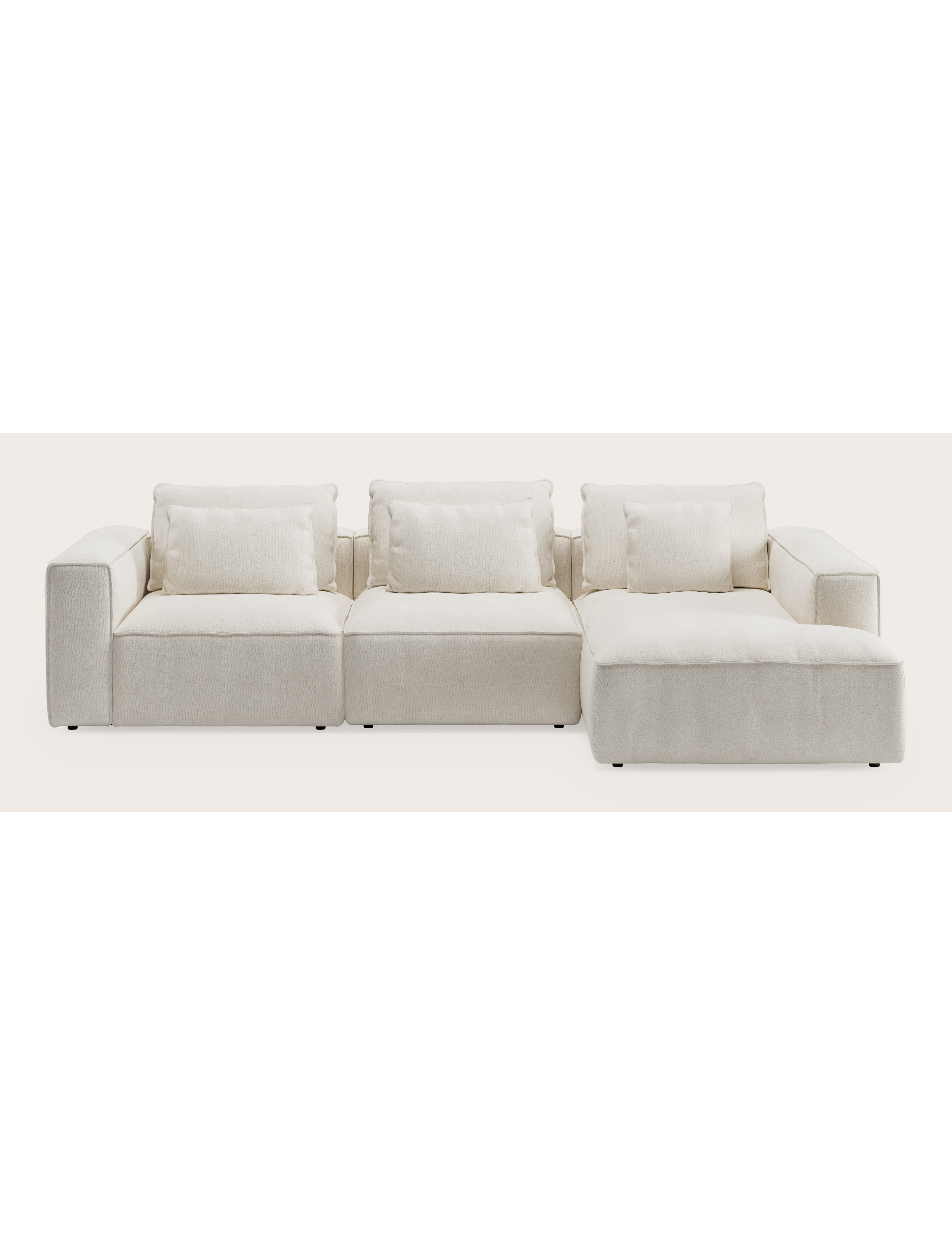 DUOMO 1s END L + 1s CENTER + 1,5s CL long R VOLTI fabric PEARL