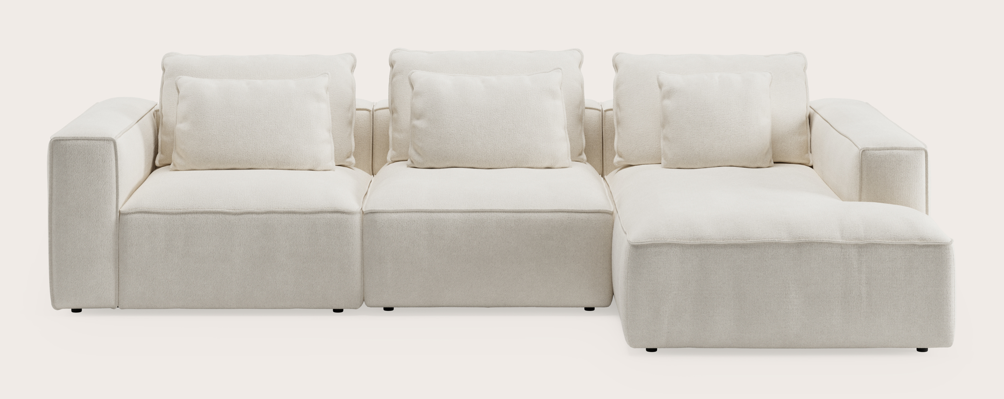 DUOMO 1s END L + 1s CENTER + 1,5s CL long R VOLTI fabric PEARL