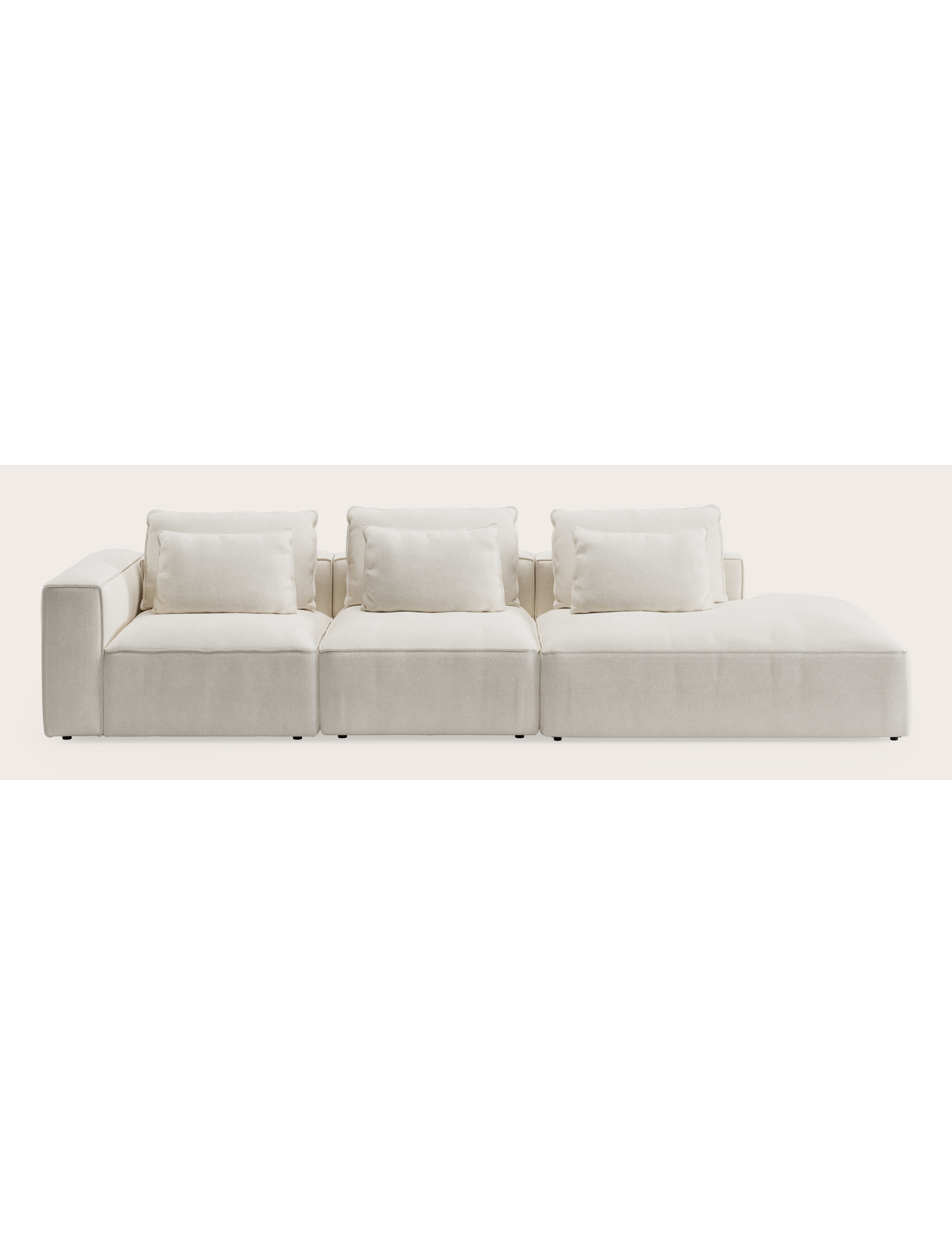 DUOMO 1s END L + 1s CENTER + OE R VOLTI fabric PEARL