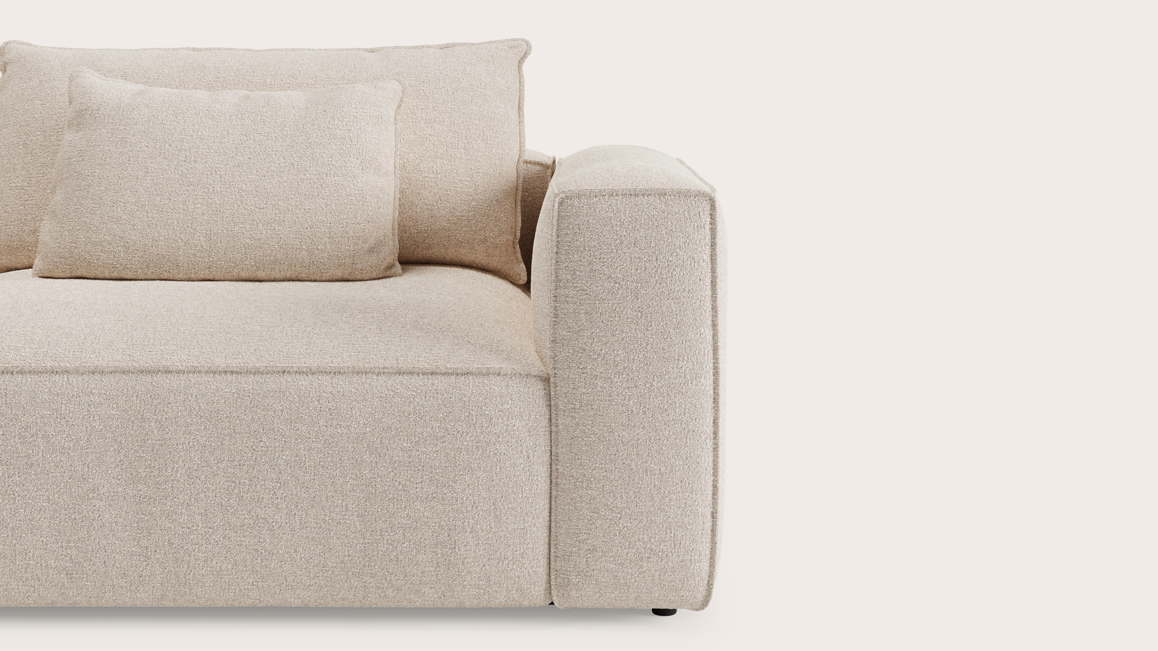 DUOMO 2s CL long L + 1,5s CENTER + 1,5s END R STANZA fabric NATURAL