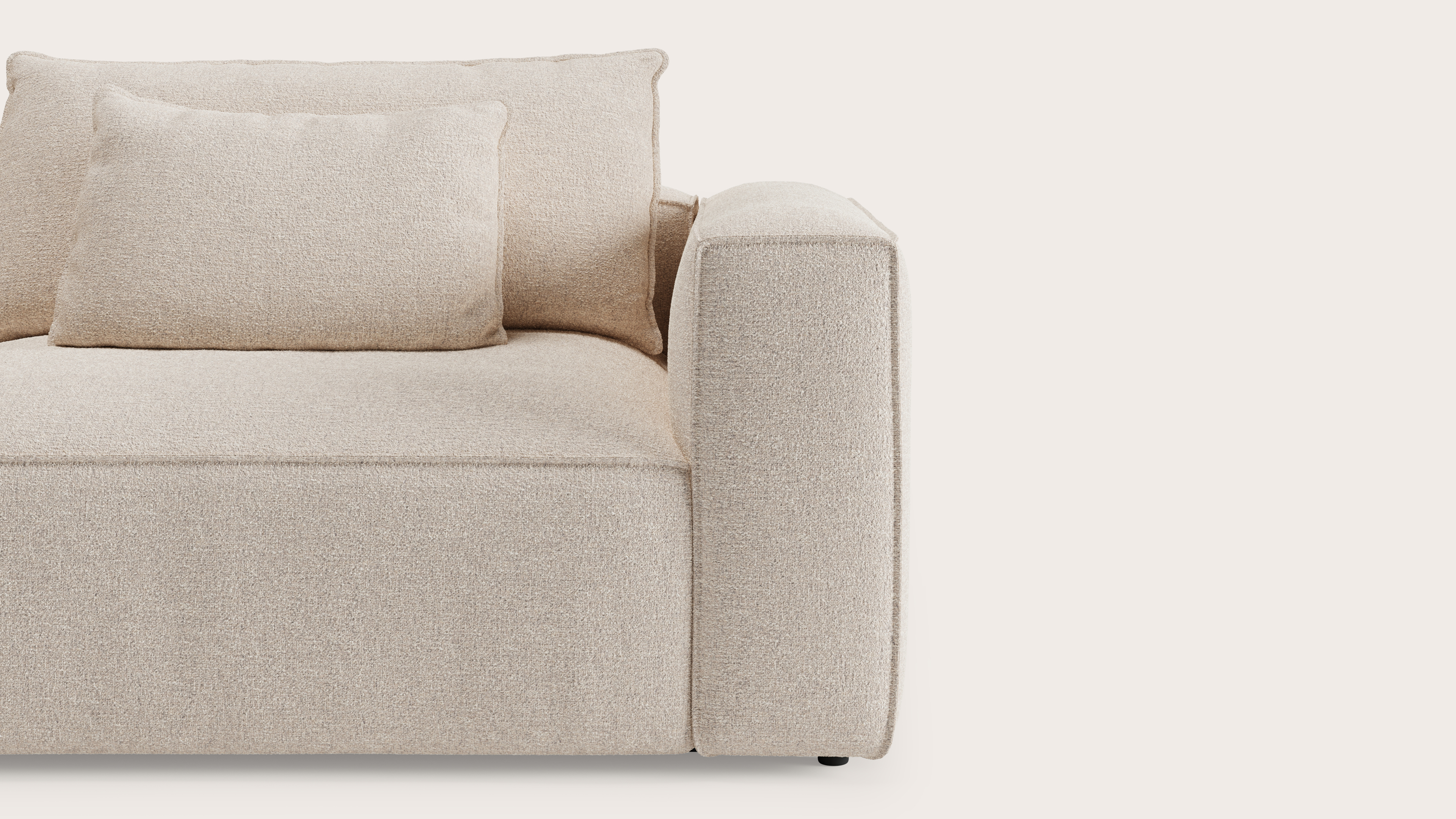 DUOMO 2s CL short L + 1,5s CENTER + 1,5s END R STANZA fabric NATURAL