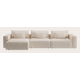 Canapé d'angle L 5 places avec chaise longue XL (court) gauche