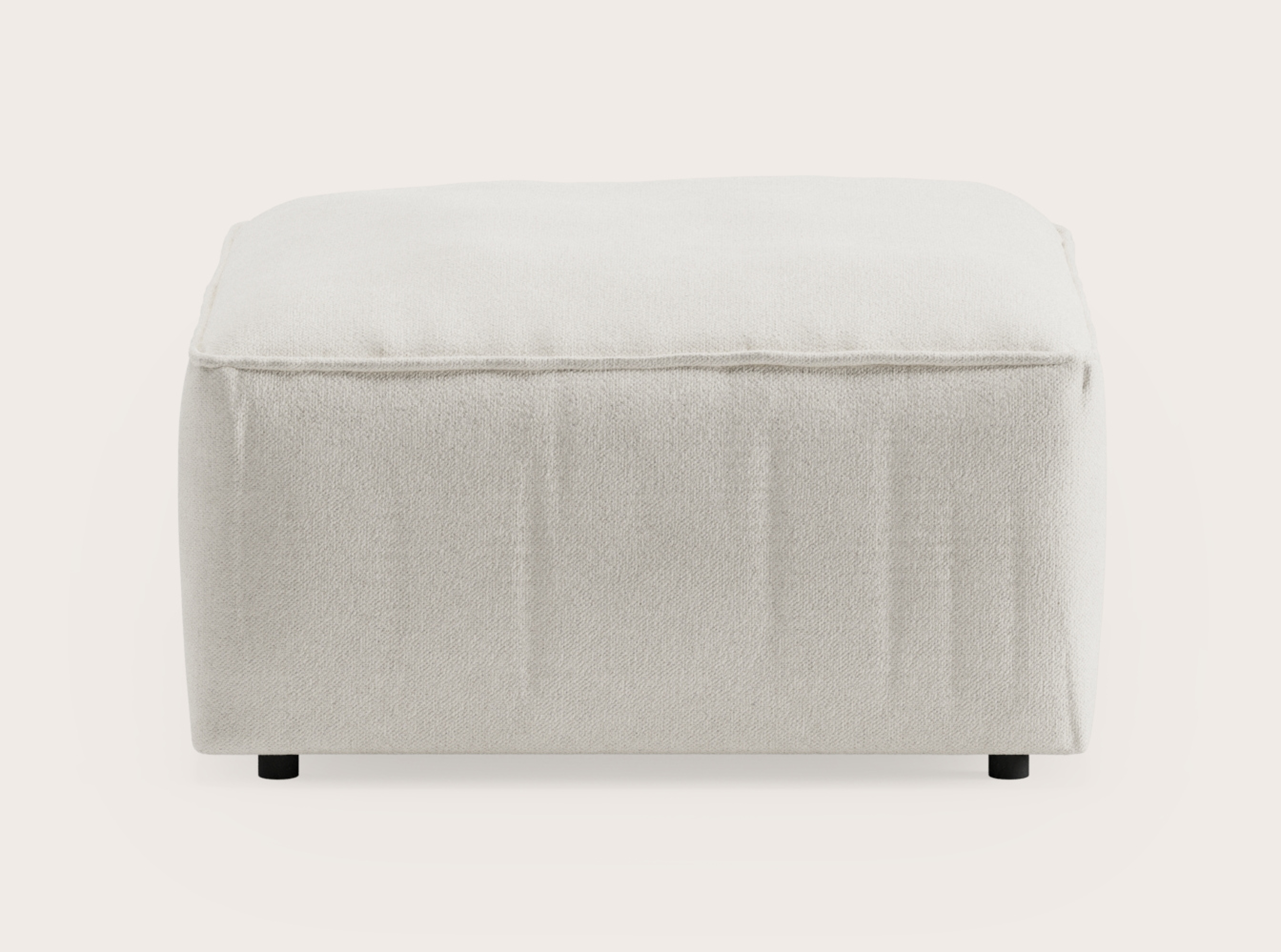 Duomo repose-pieds en Medium Volti tissu Pearl