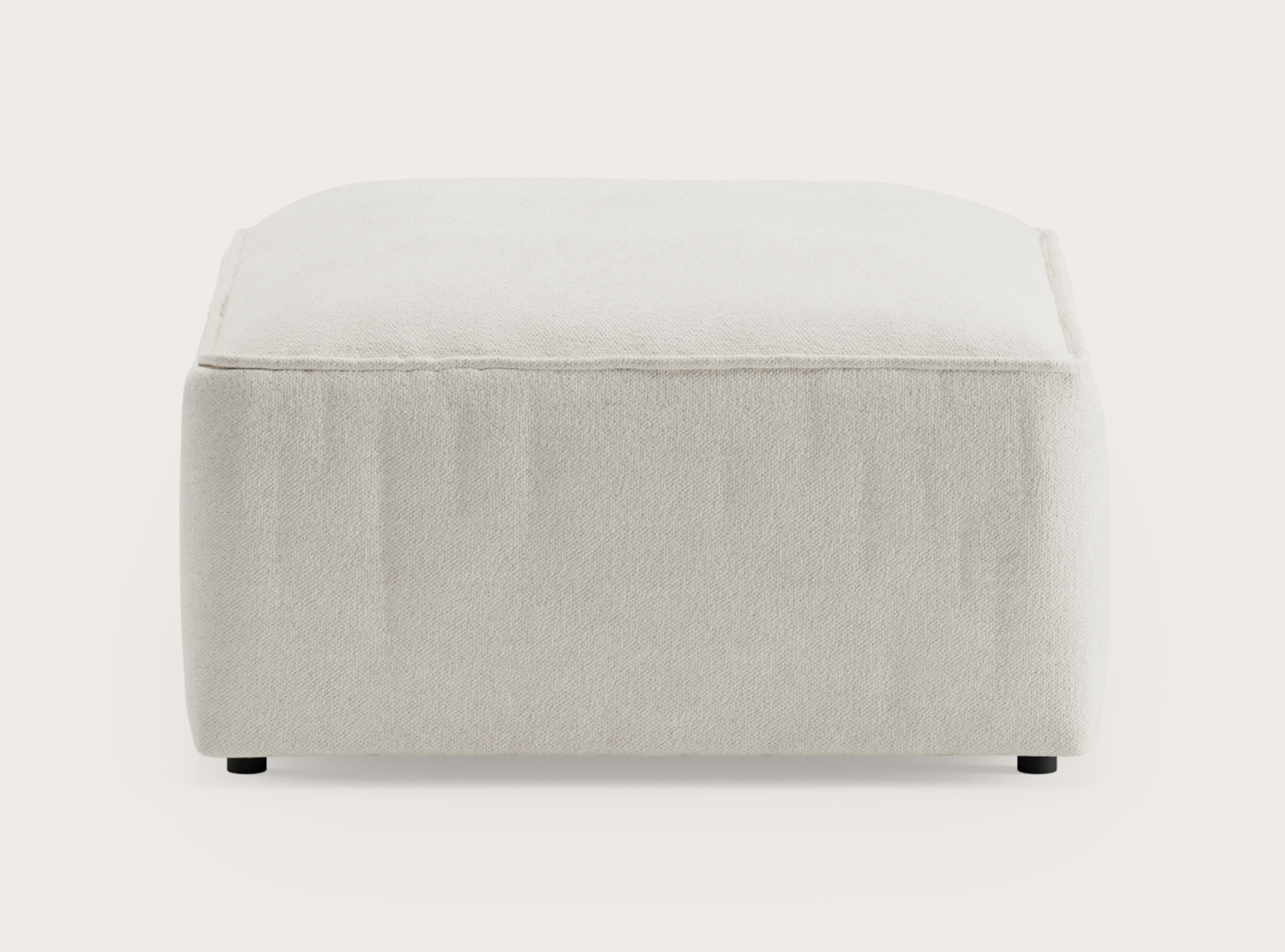 Duomo repose-pieds en Medium Volti tissu Pearl