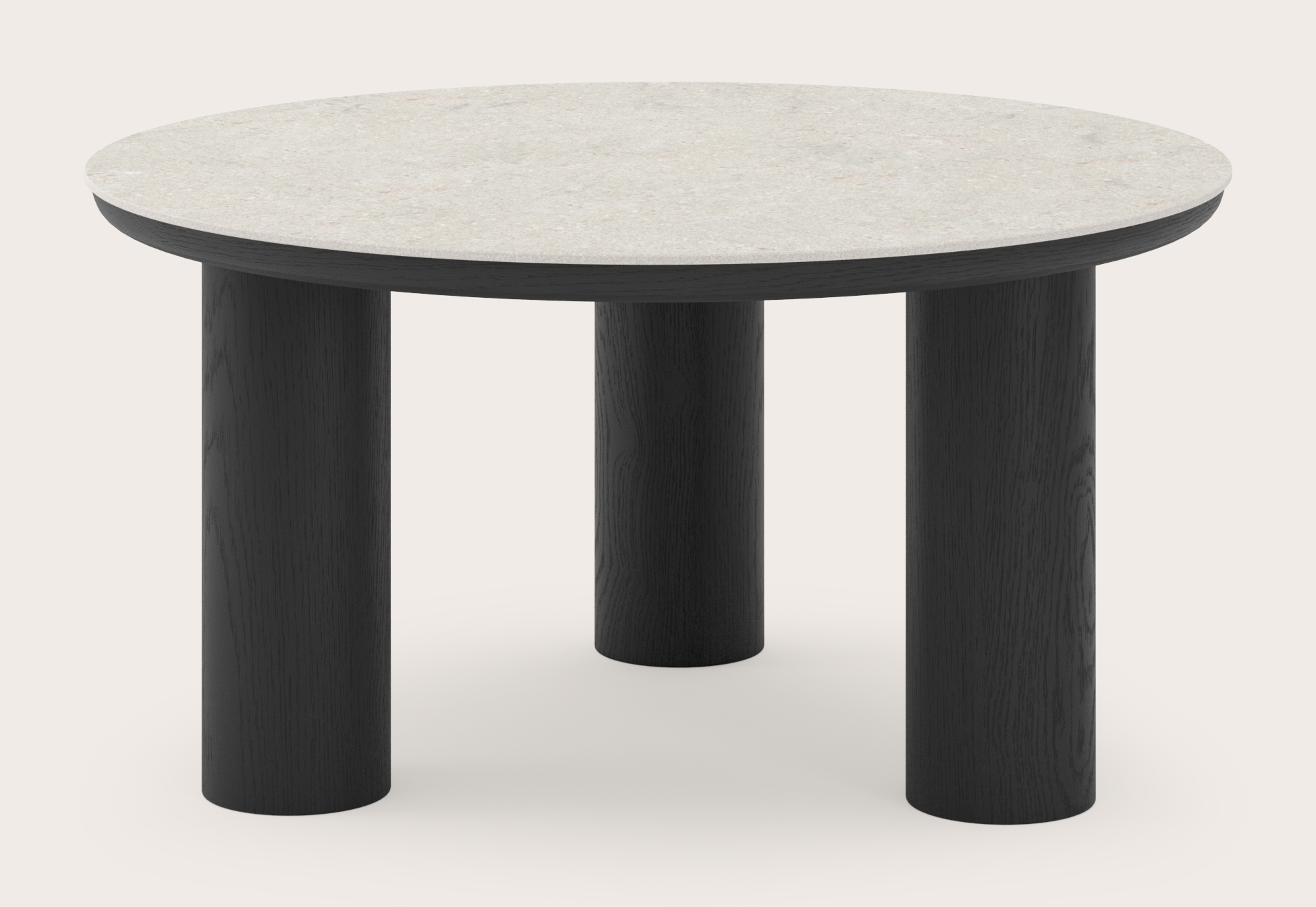 Salontafel Amato Rondo XSmall onderstel met rond Ceramo blad in keramiek kleur Shilin Ø 75 x 39 cm