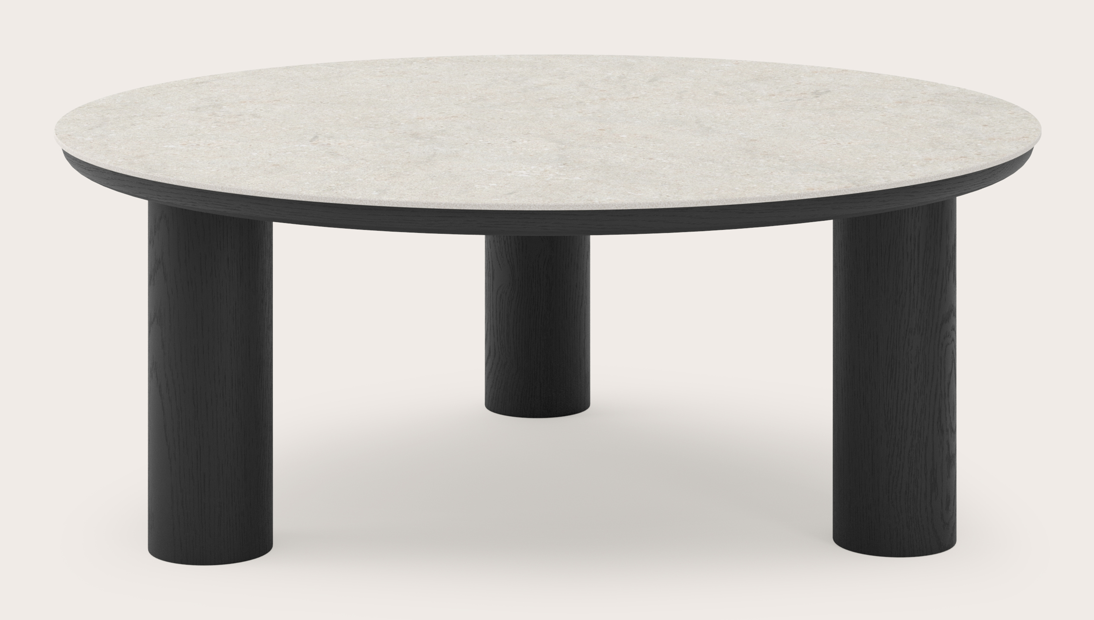 Salontafel Amato Rondo XSmall onderstel met rond Ceramo blad in keramiek kleur Shilin Ø 100 x 39 cm