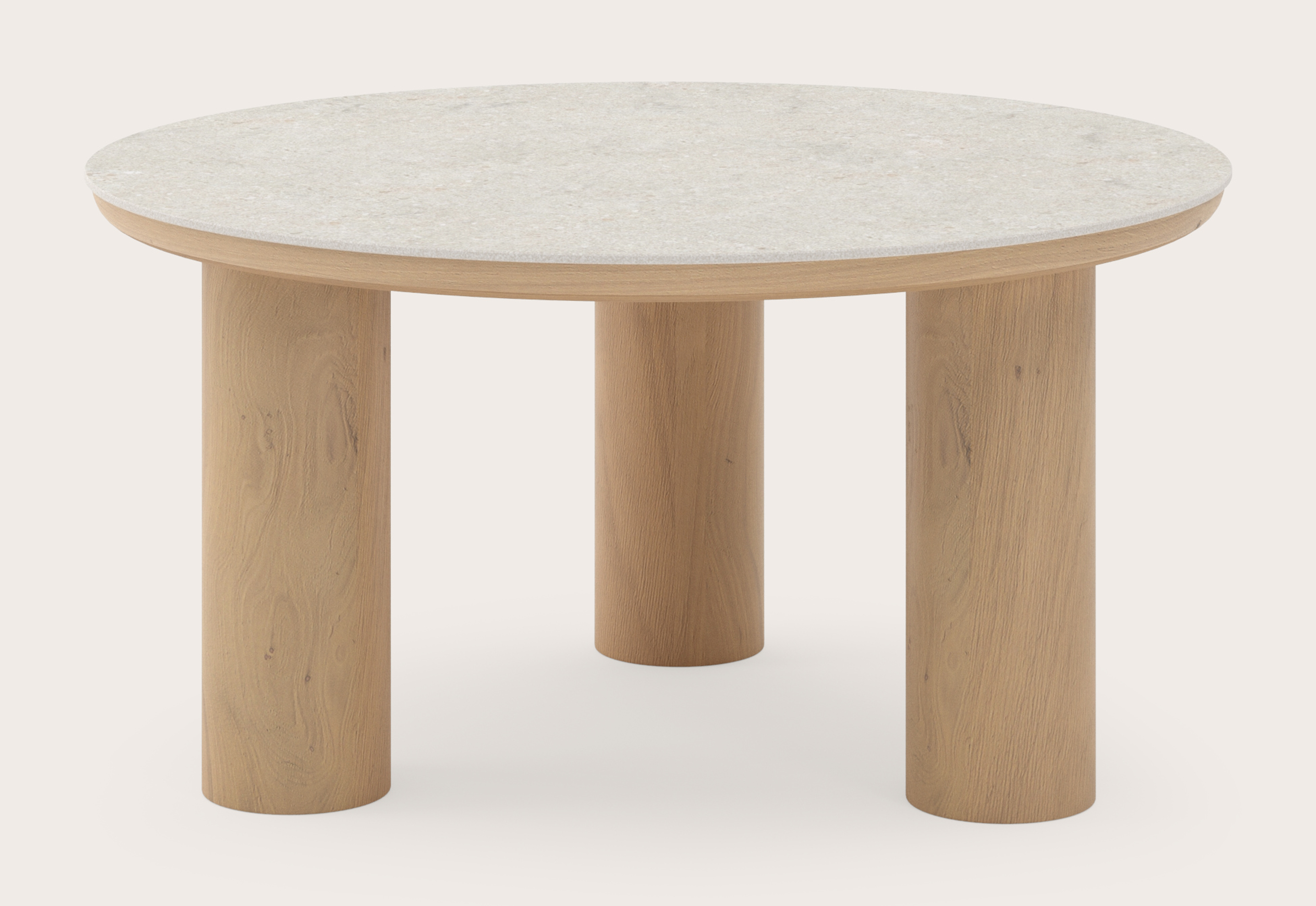 Salontafel Amato Rondo XSmall onderstel met rond volkeramisch Ceramo blad in kleur Shilin Ø 75 x 39 cm