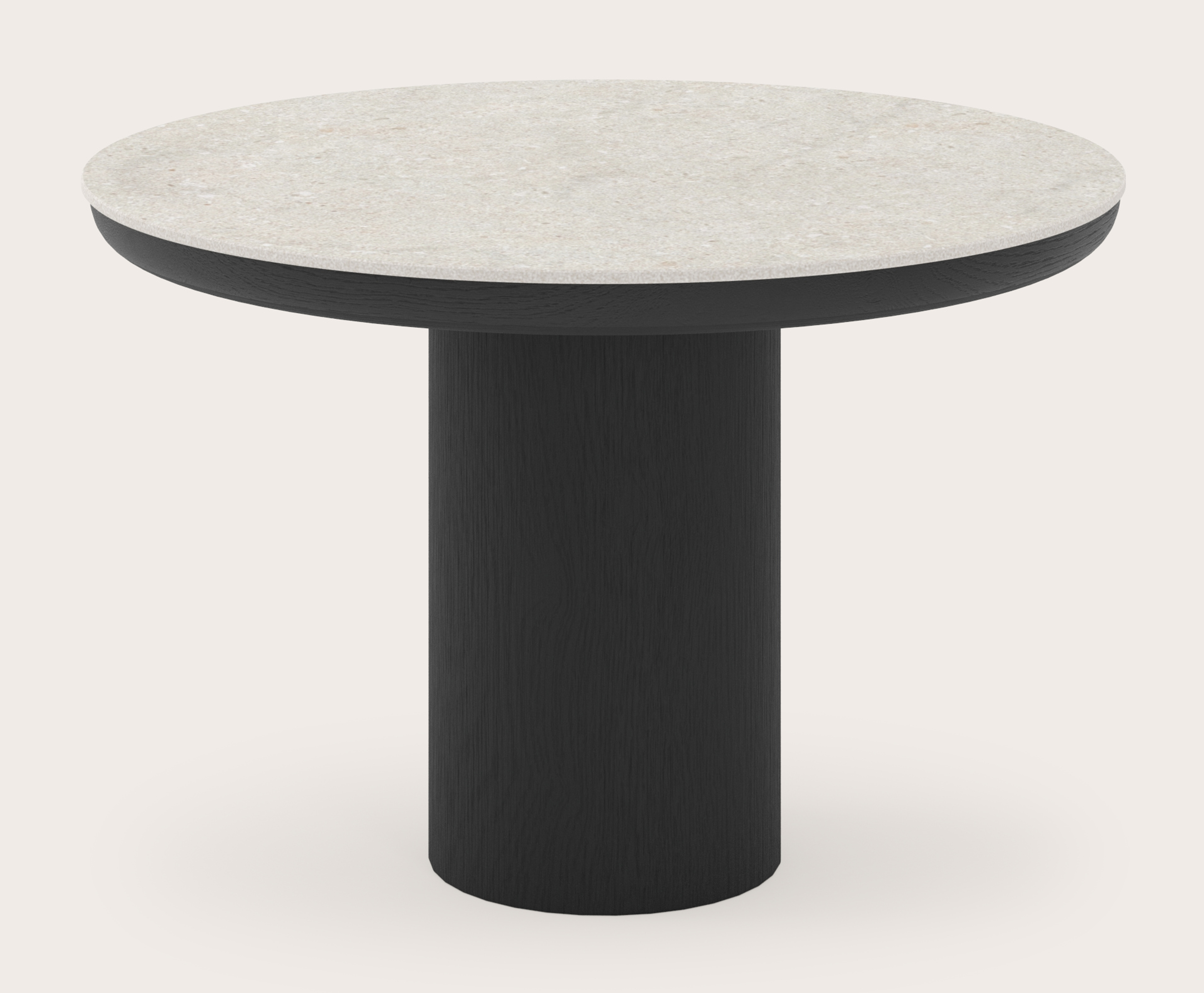 Table d'appoint Amato Rondo Small armature avec plateau Ceramo rond en céramique en couleur Shilin Ø 50 x 34 cm