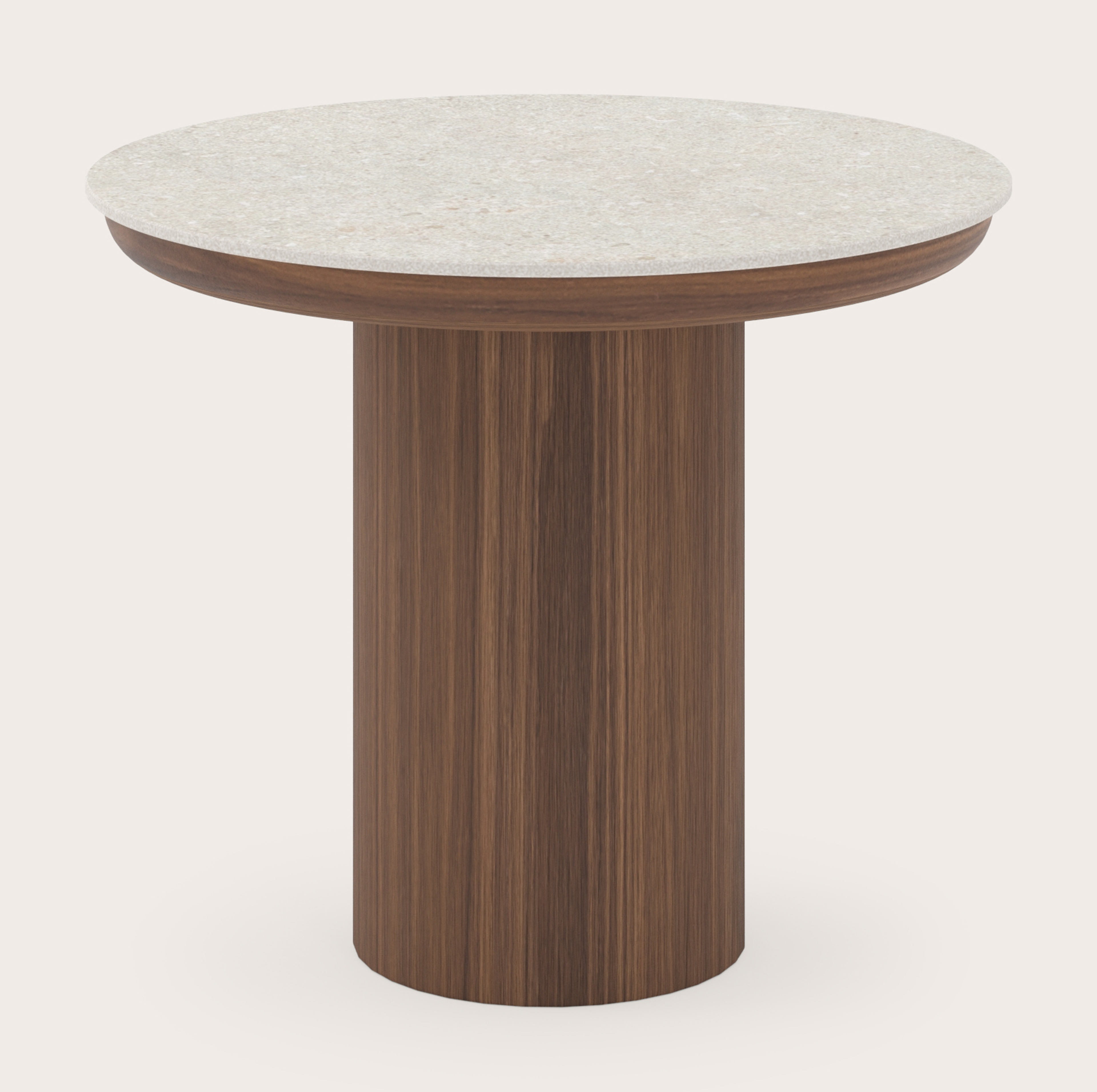 Table d'appoint Amato Rondo Small armature avec plateau Ceramo rond en céramique en couleur Shilin Ø 40 x 34 cm