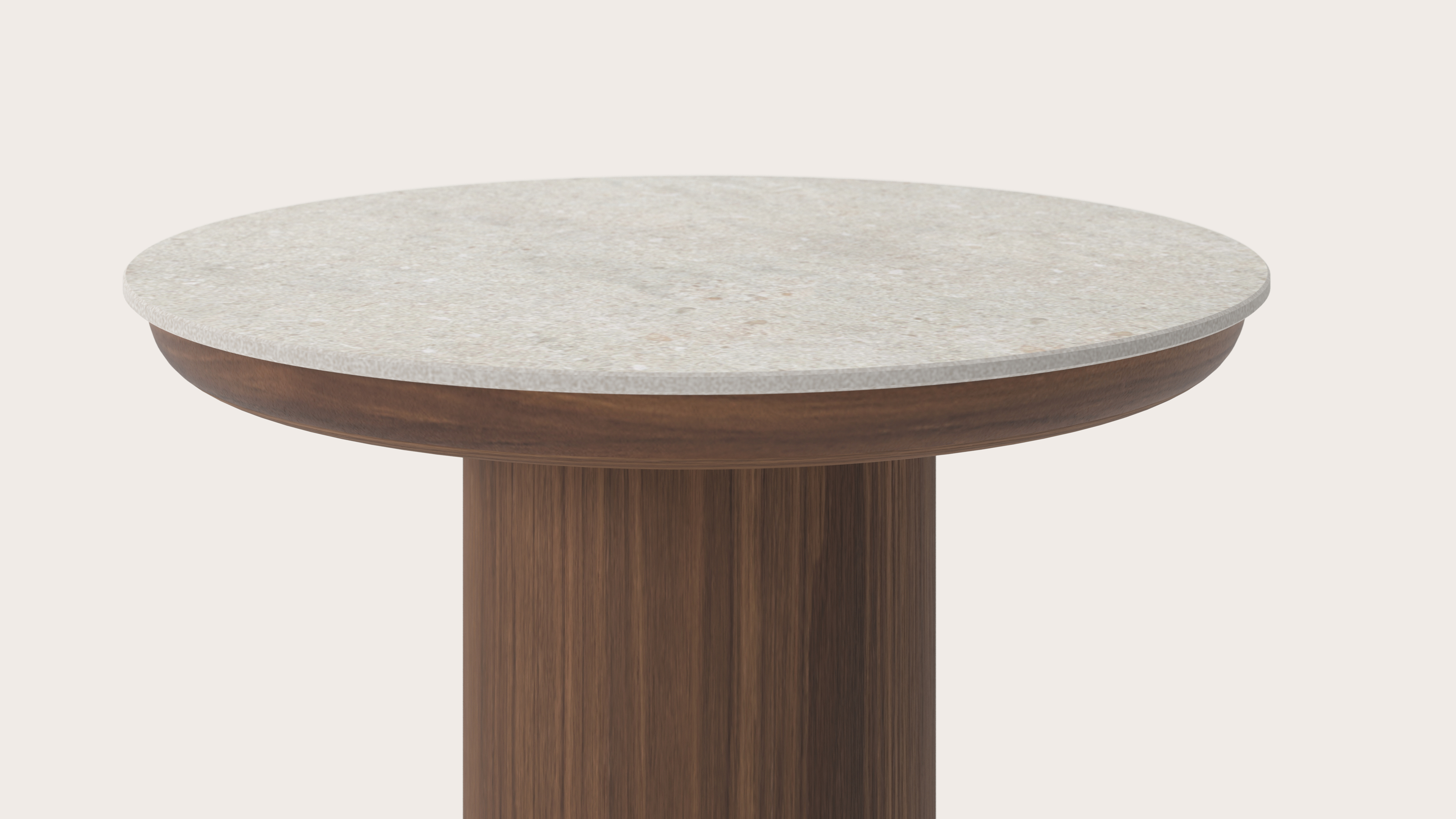 Table d'appoint Amato Rondo Small armature avec plateau Ceramo rond en céramique en couleur Shilin Ø 40 x 34 cm