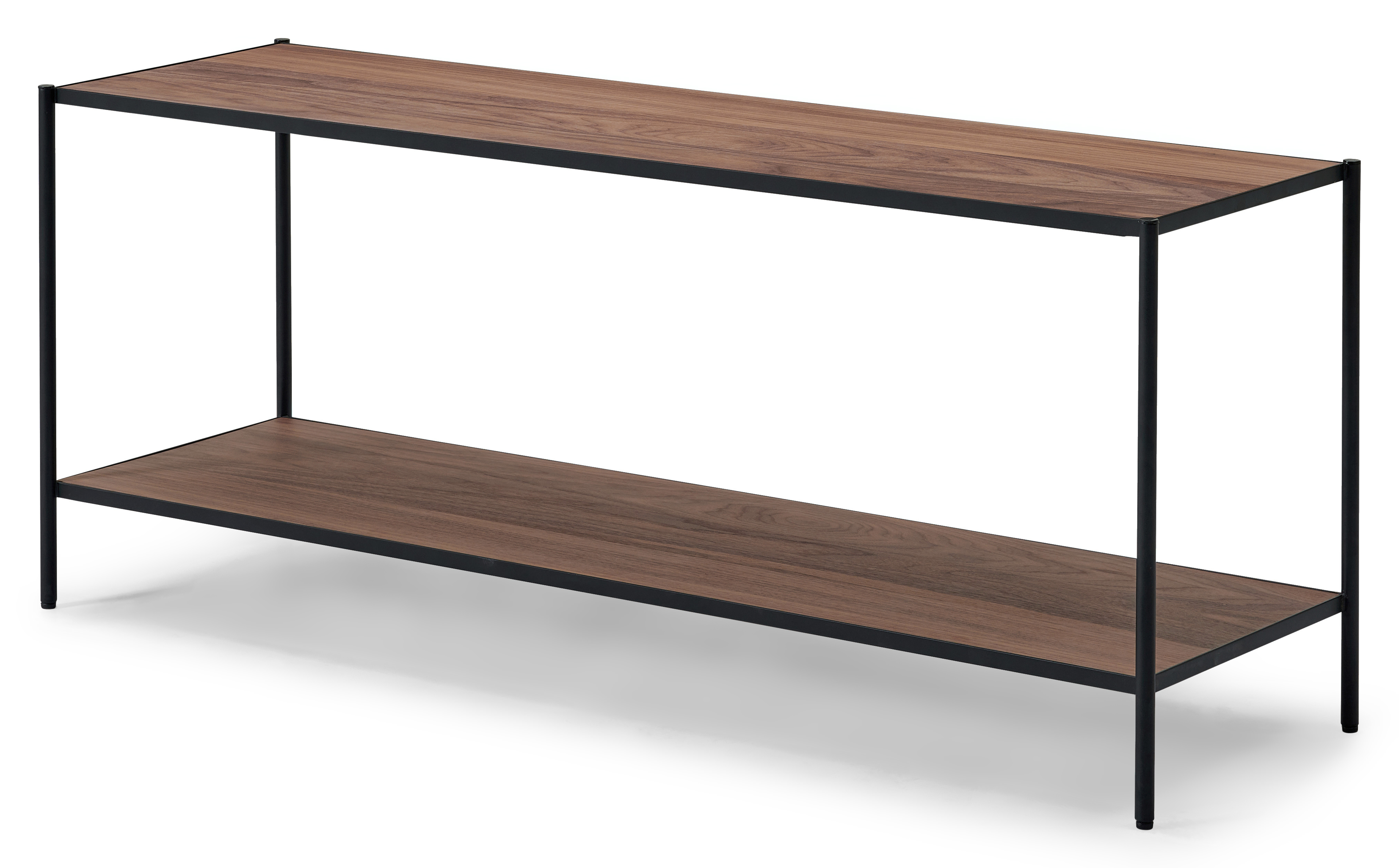 Etagère basse Scaletto en noyer 123 x 36 cm