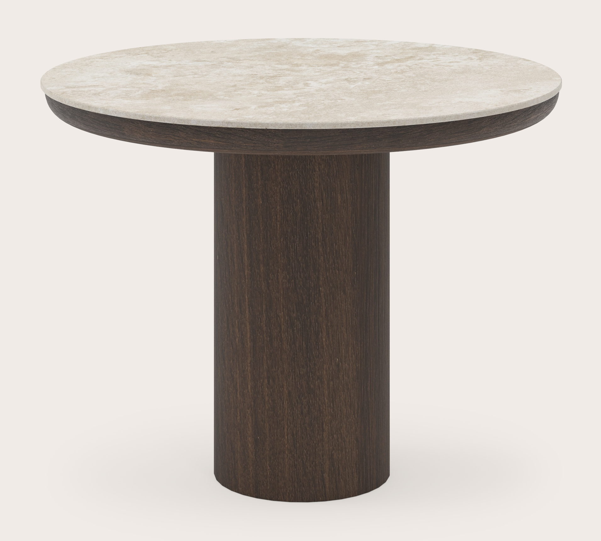 Bijzettafel Amato Rondo Small onderstel met rond volkeramisch Ceramo blad in kleur Rapolano Ø 50 x 39 cm