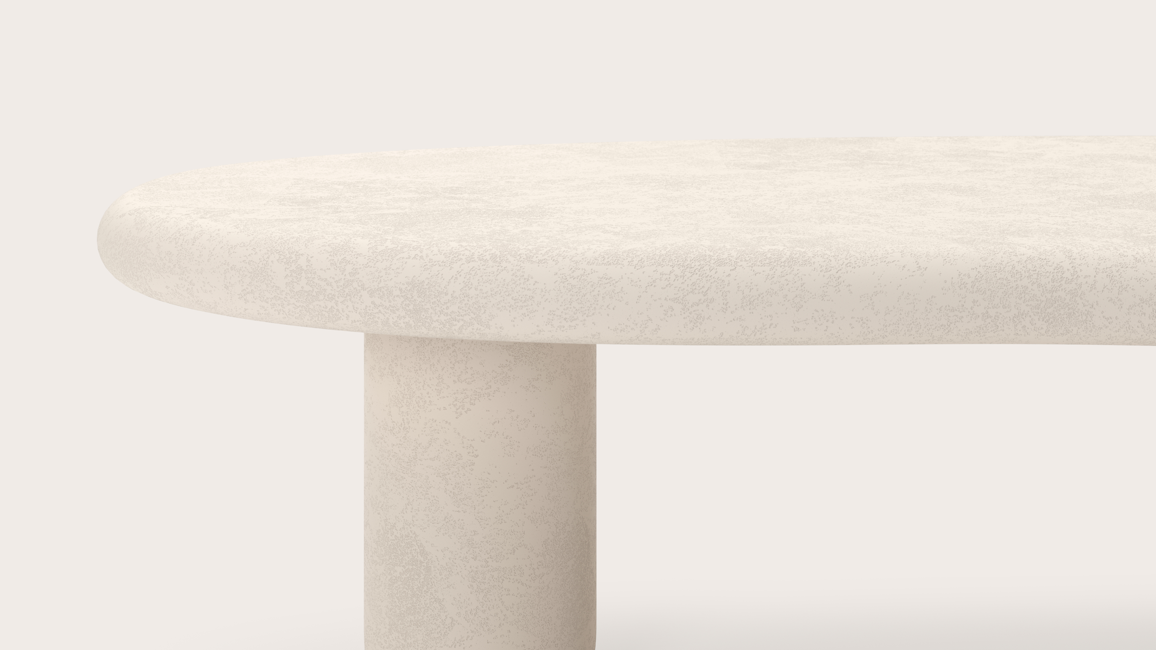 Salontafel Artisano Small onderstel met blobvormig Artisano blad in Claylime kleur