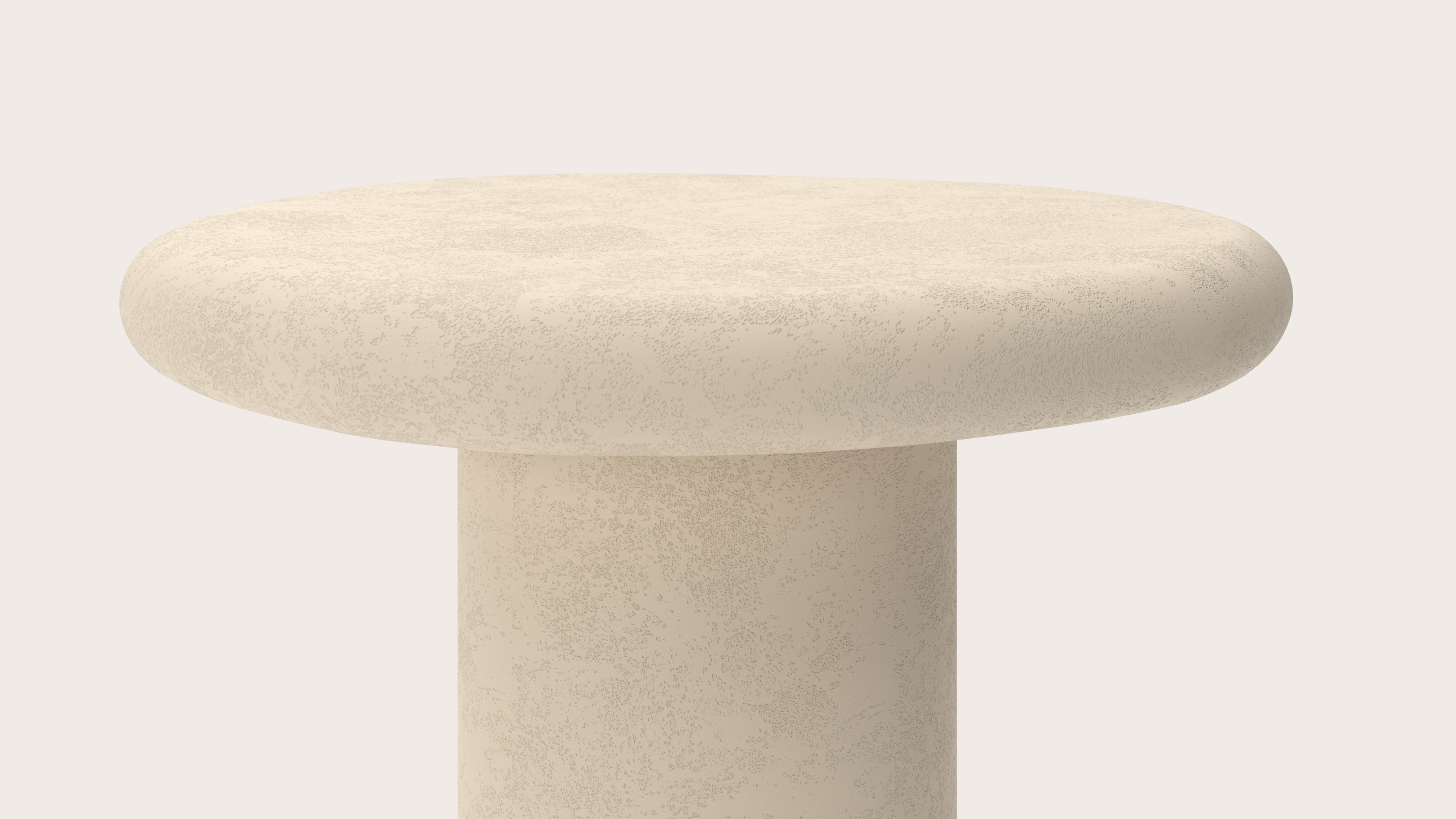 Table d'appoint Artisano armature Small avec plateau Artisano forme pebble en Claylime couleur Moonglade