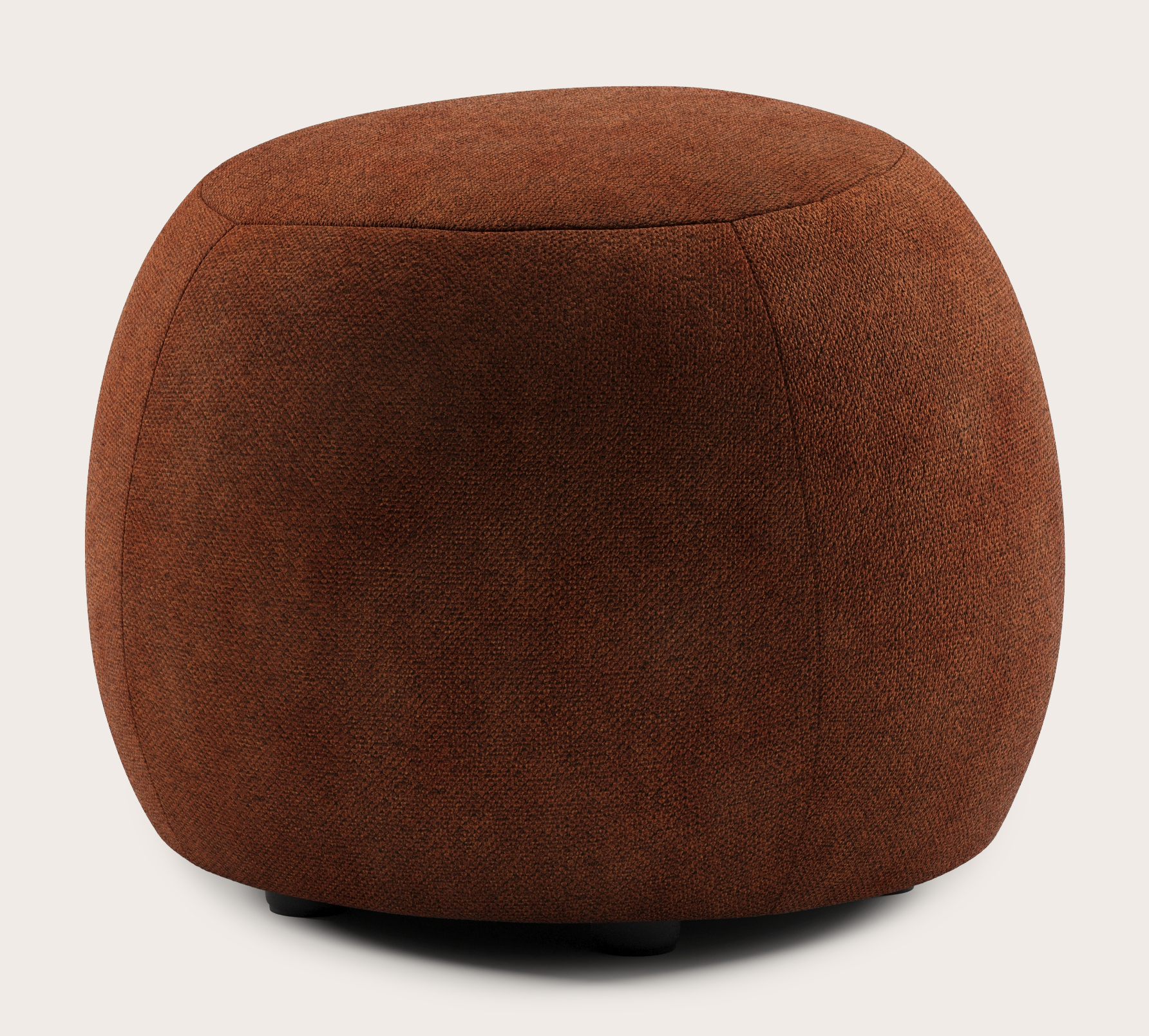 Basso poef - Volti stof Copper Ø56xH43cm