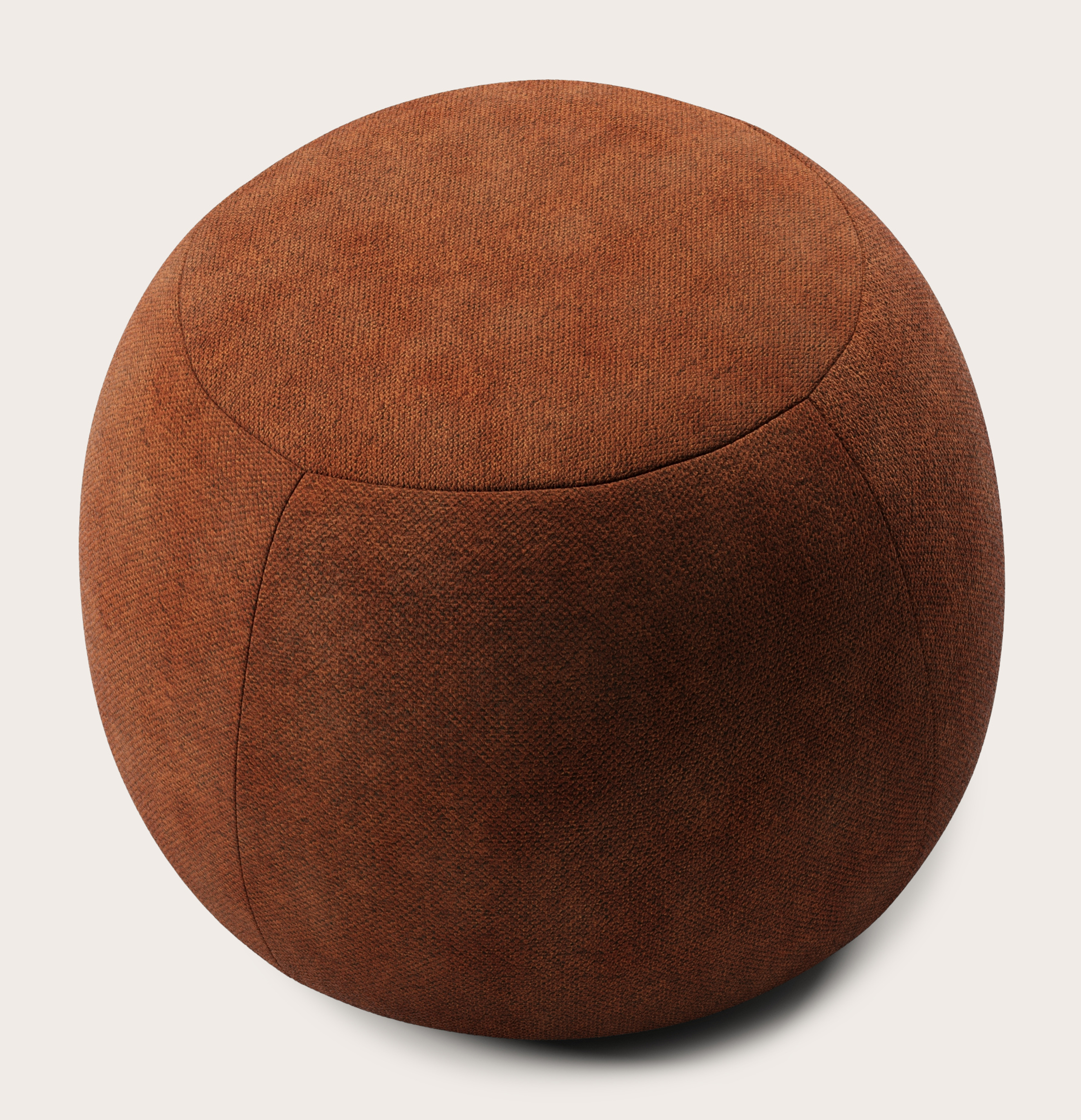 Basso poef - Volti stof Copper Ø56xH43cm