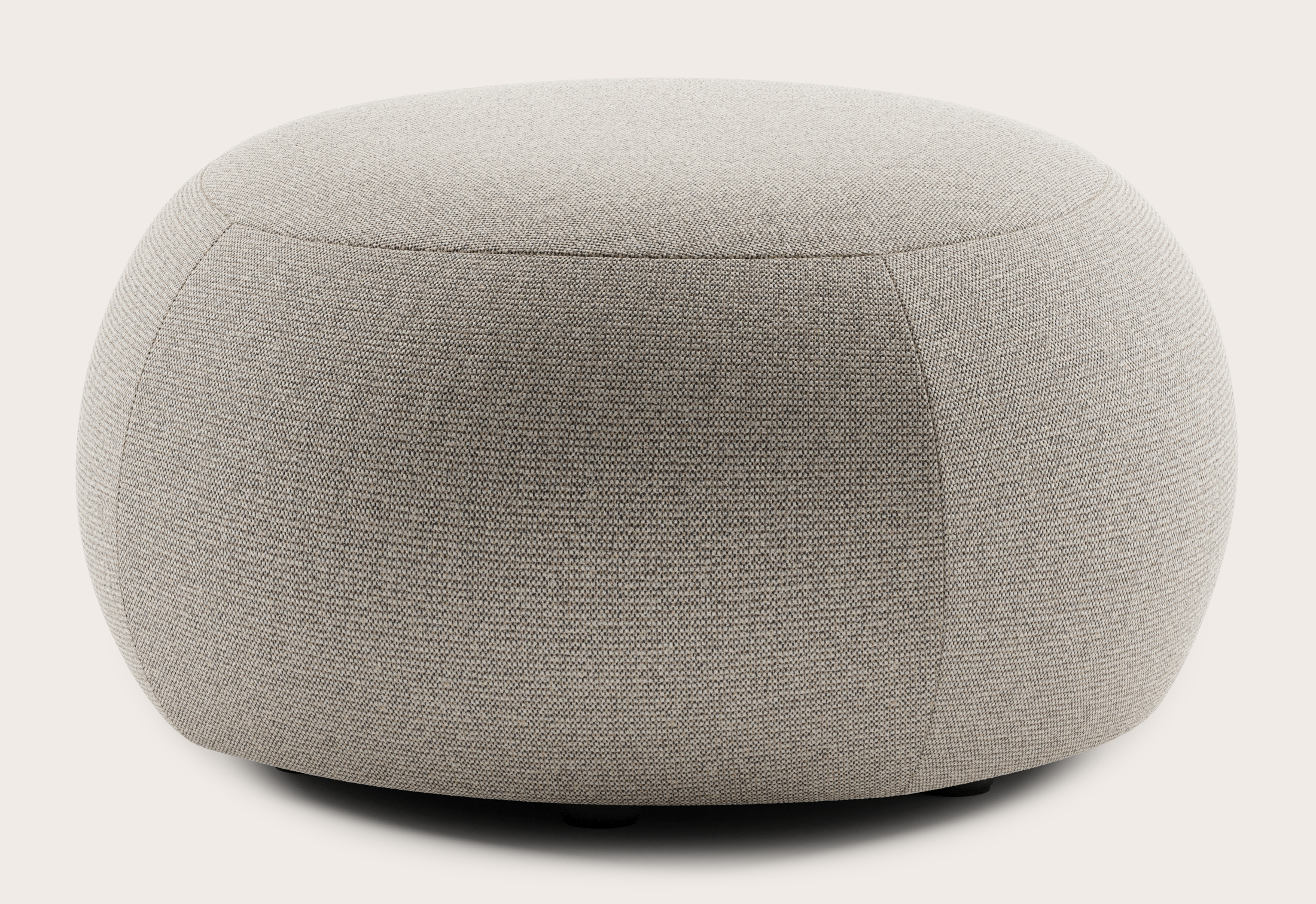 Basso pouf - Brio tissu Natural Ø70xH38cm
