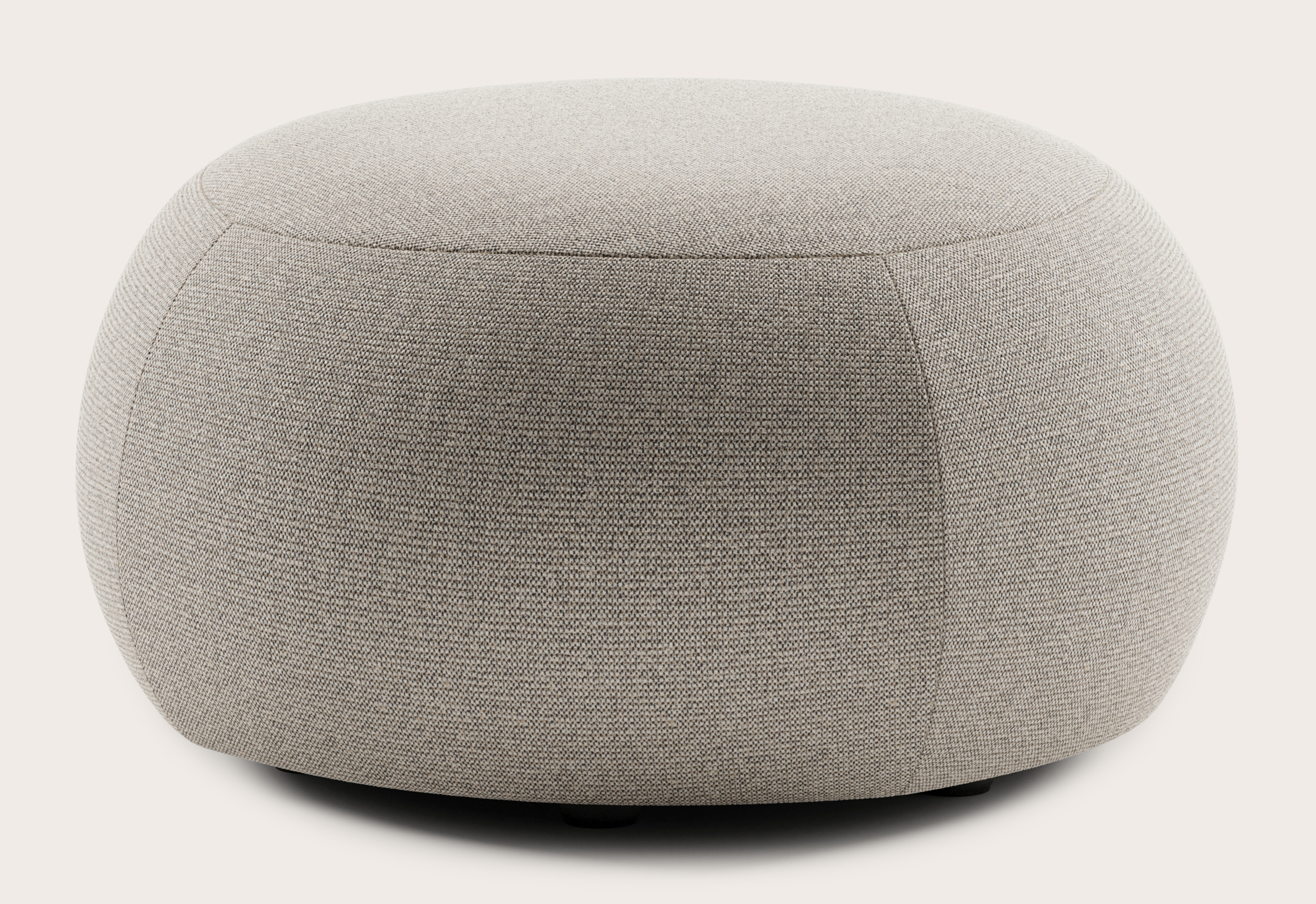 Basso pouf - Brio tissu Natural Ø70xH38cm
