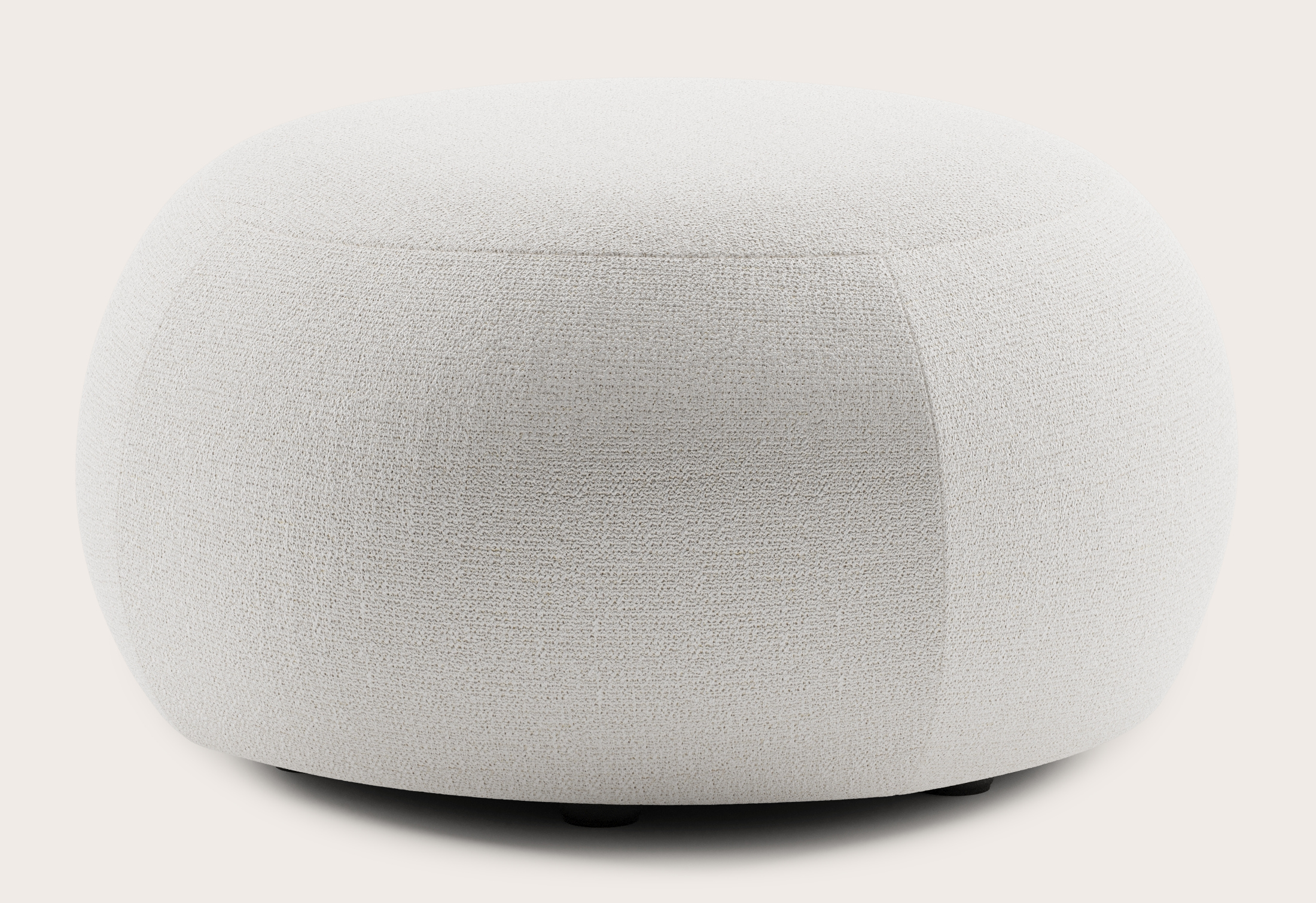 Basso pouf - Dolce tissu Feather Ø70xH38cm