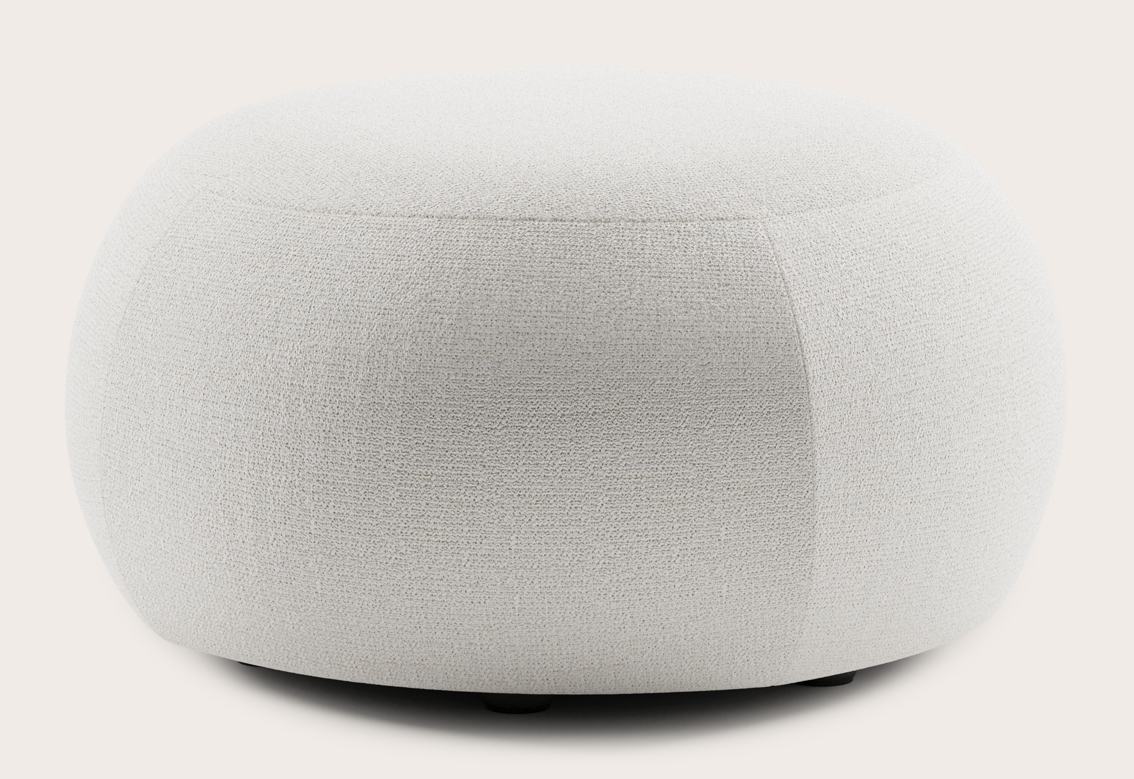 Basso pouf - Dolce tissu Feather Ø70xH38cm