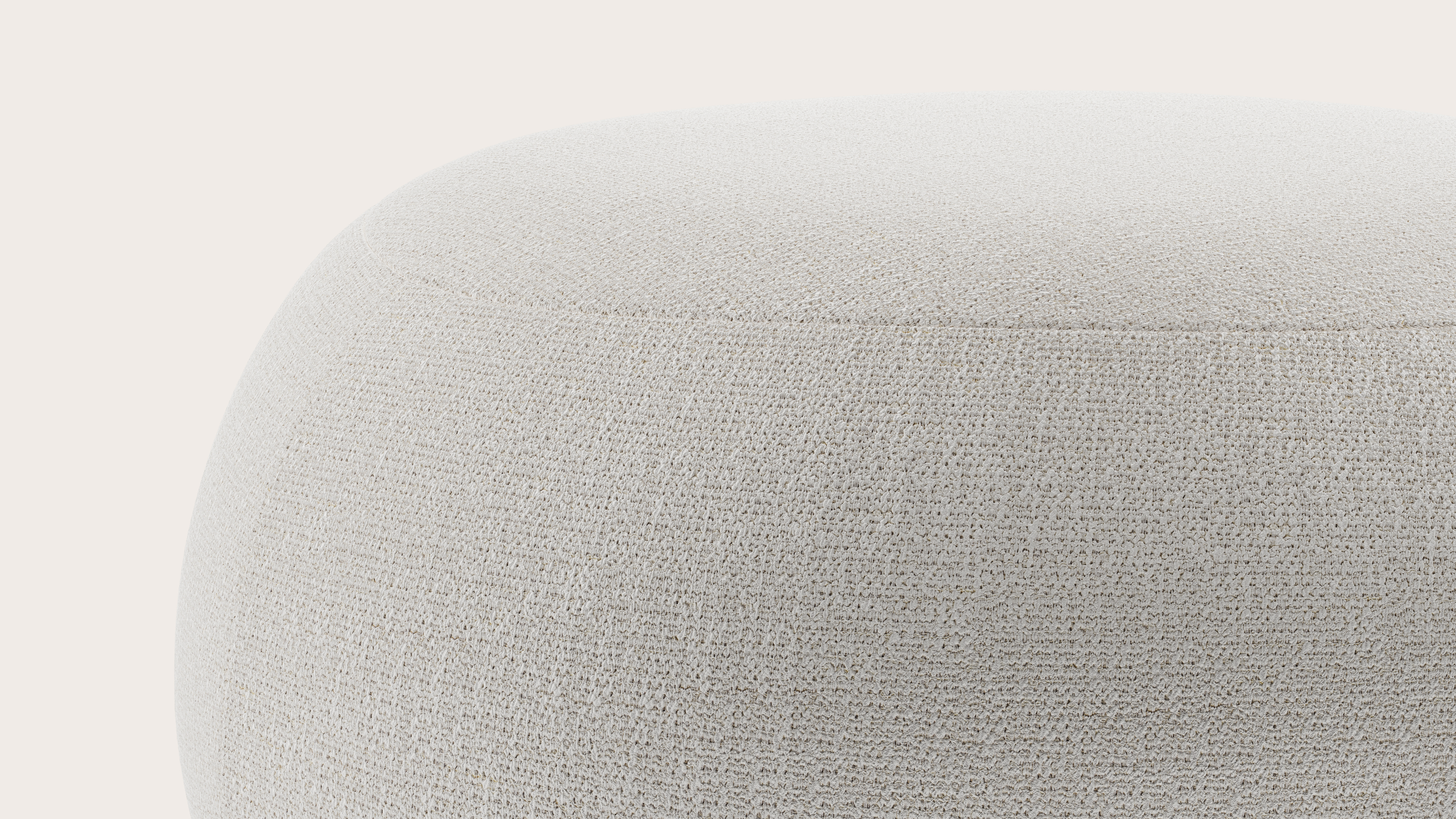 Basso pouf - Dolce tissu Feather Ø70xH38cm