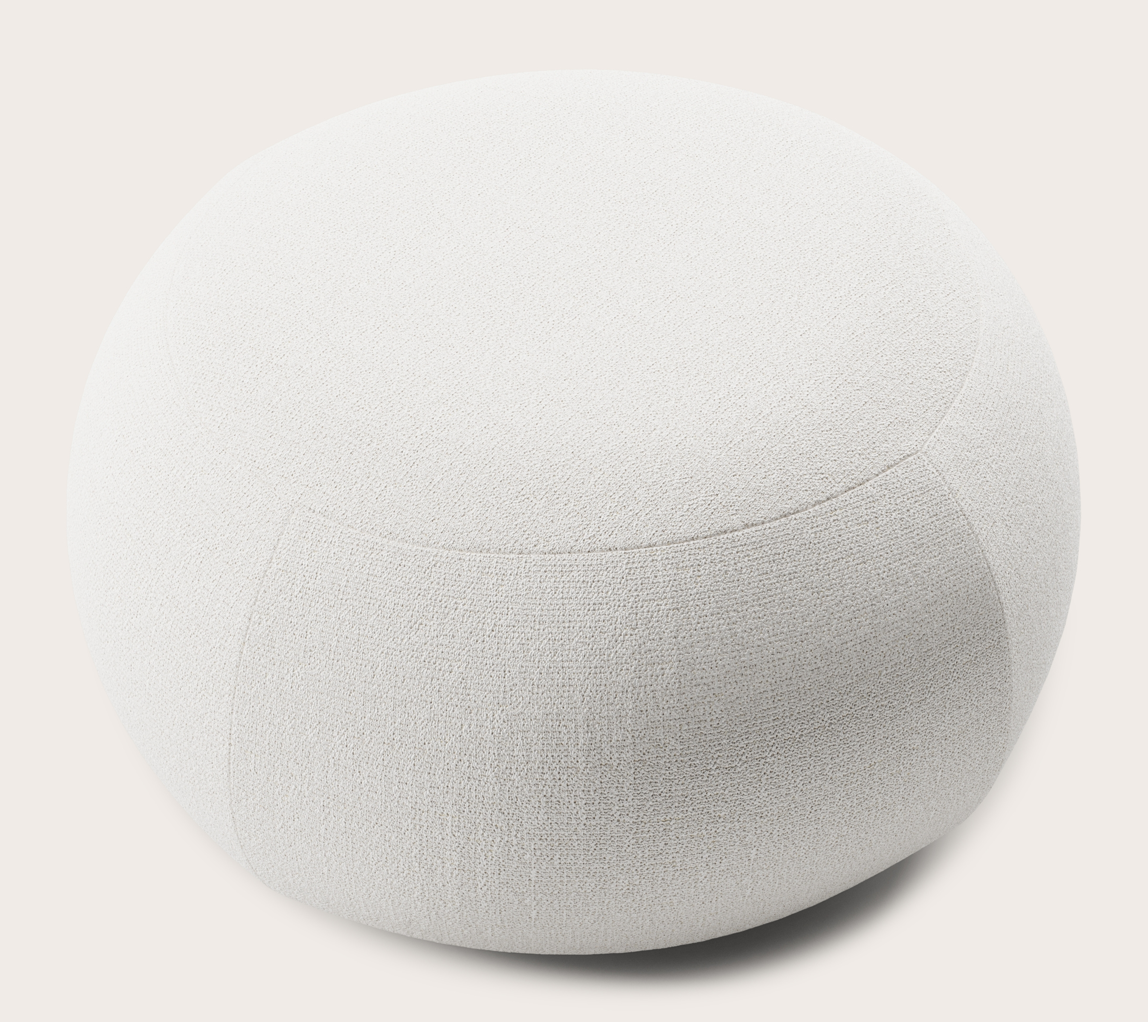Basso pouf - Dolce tissu Feather Ø70xH38cm