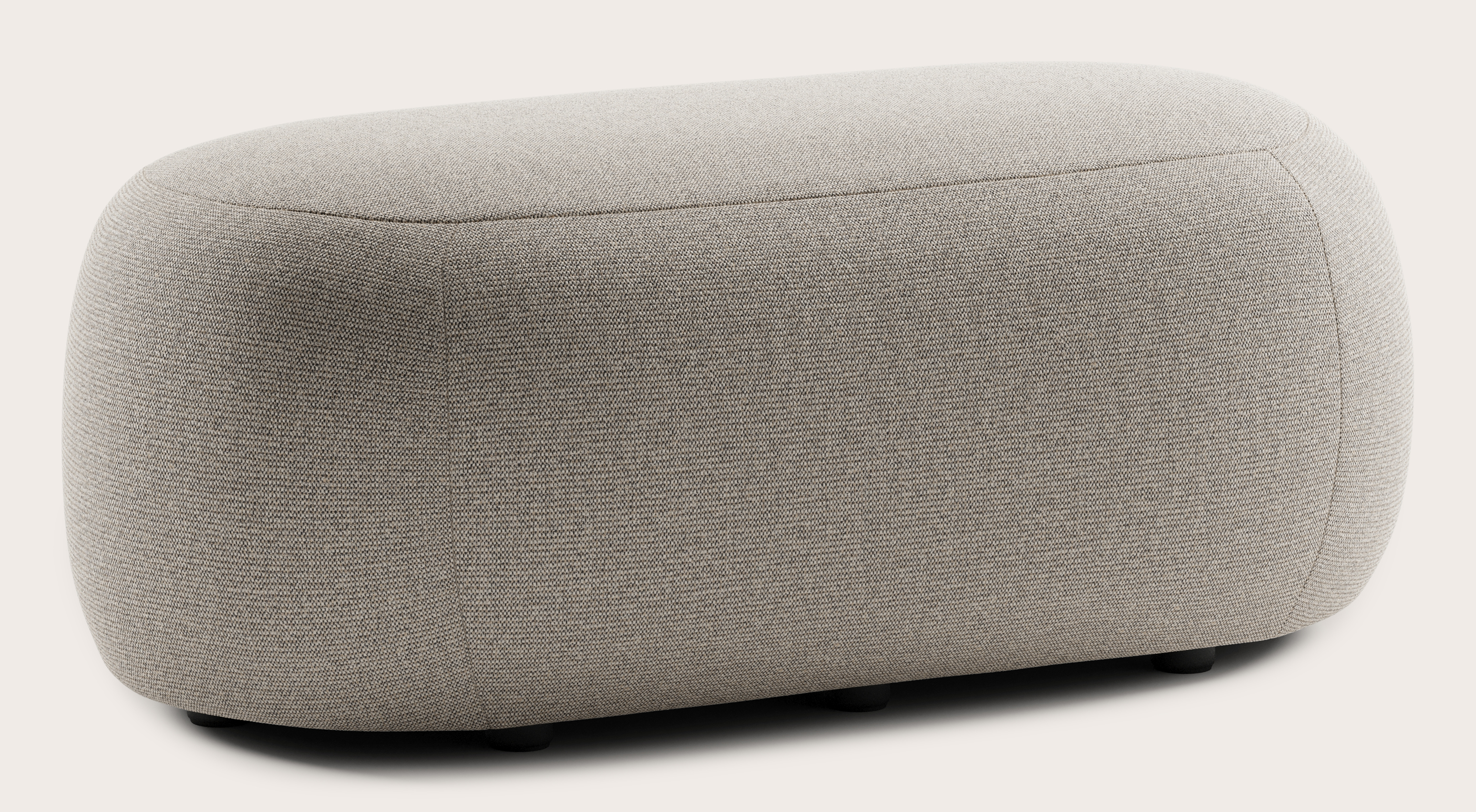 Basso pouf XL - Brio tissu Natural