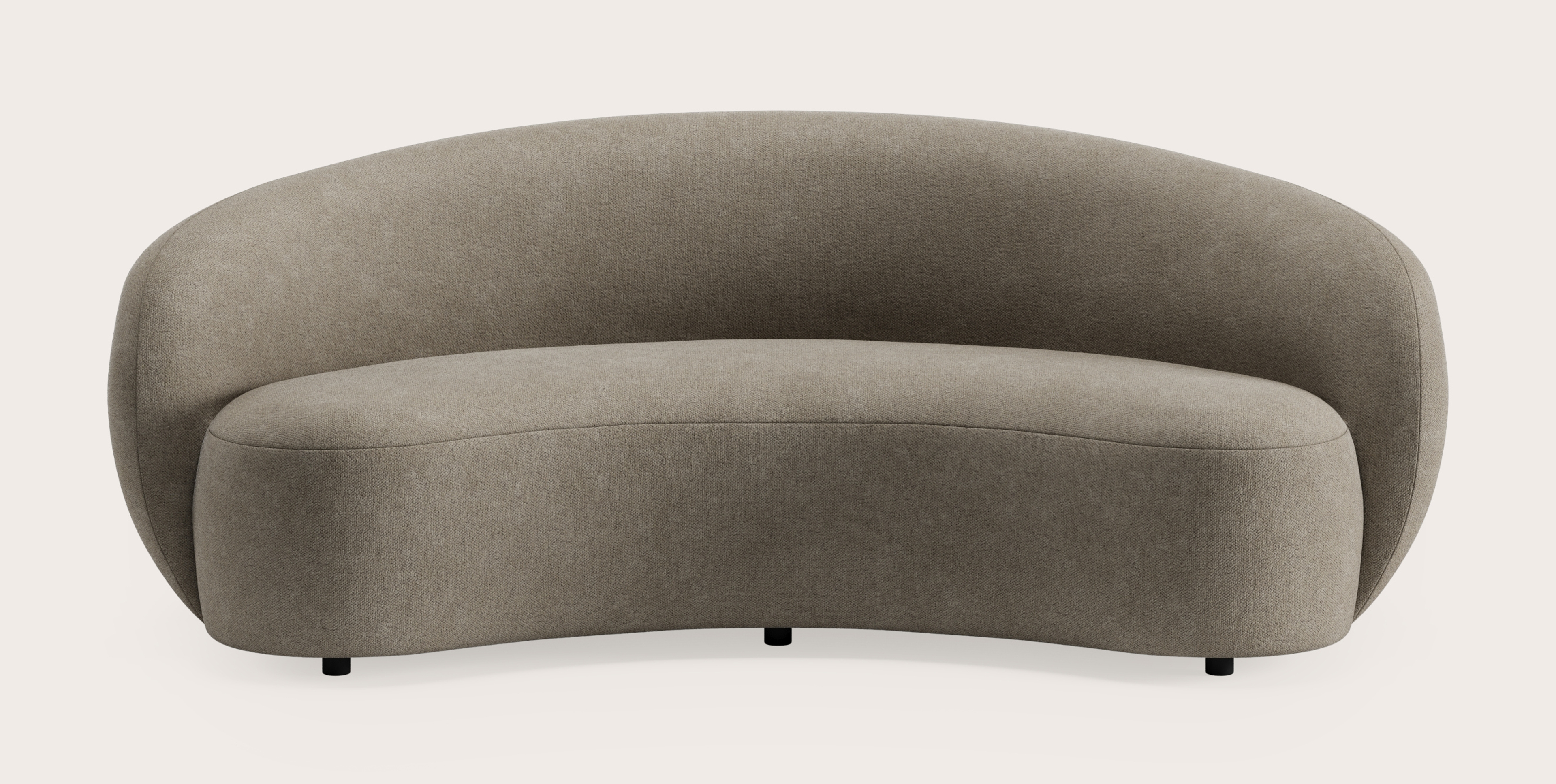 Ponte canapé modulaire - 3-places en Volti tissu Truffle