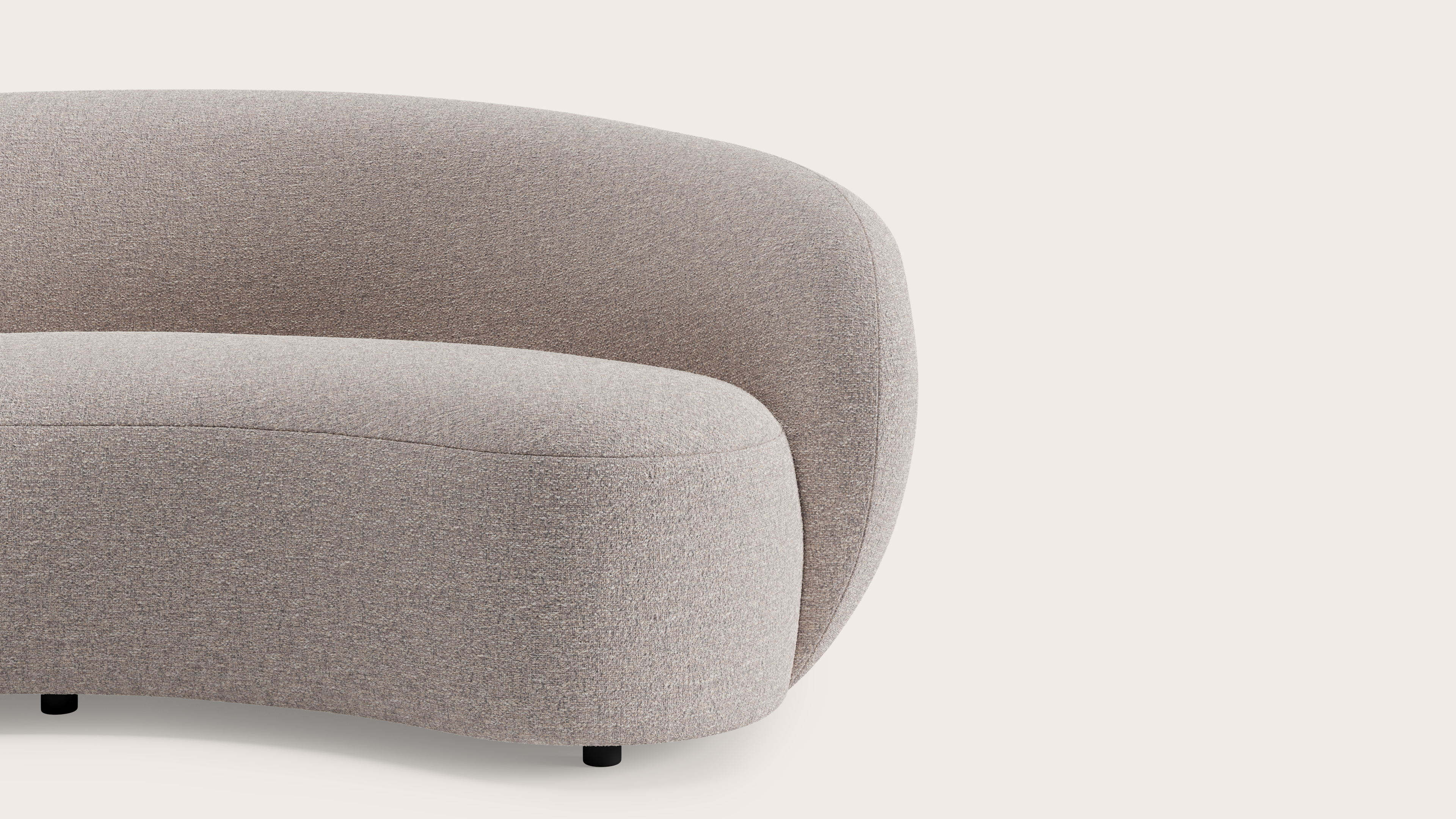 Ponte modulaire zetel - 3-zit in Stanza stof Shell