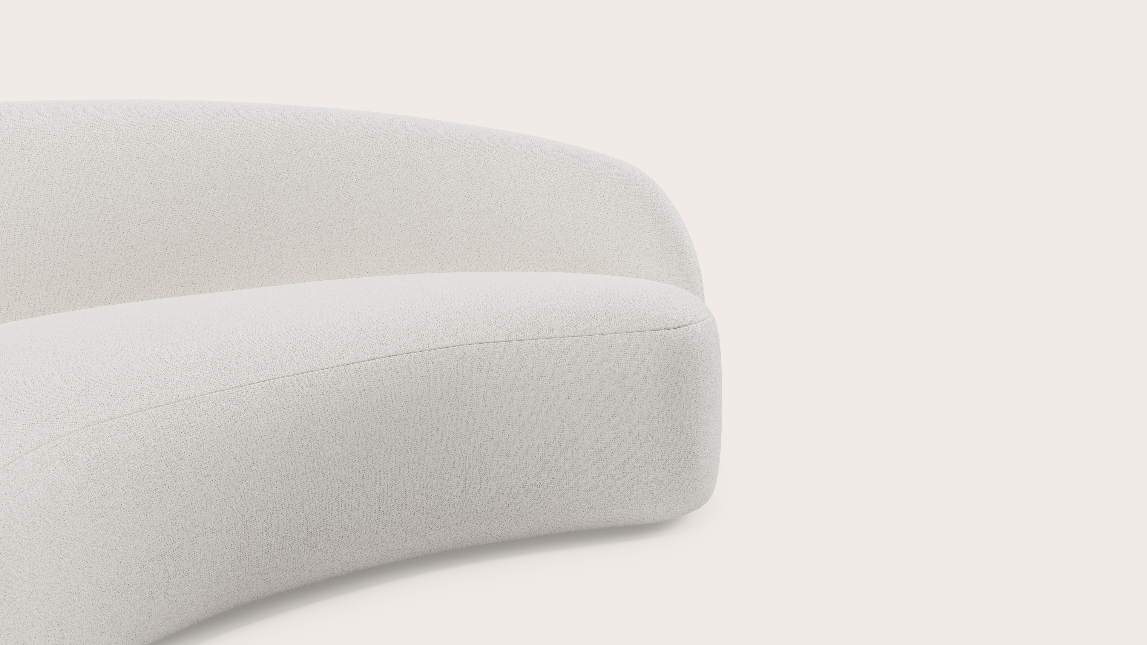 Ponte canapé modulaire - 3,5-places en Dolce tissu Feather