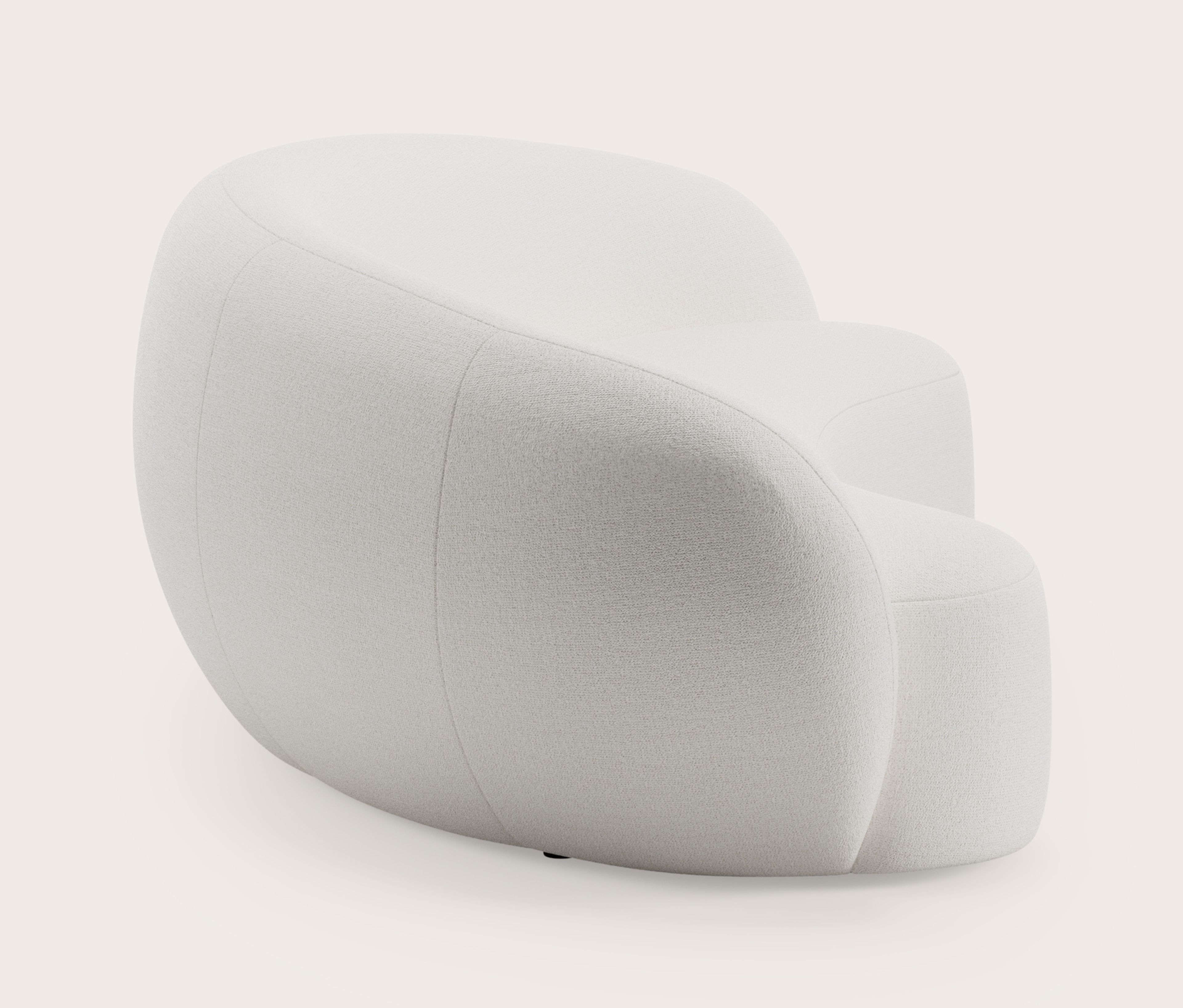 Ponte canapé modulaire - 3,5-places en Dolce tissu Feather