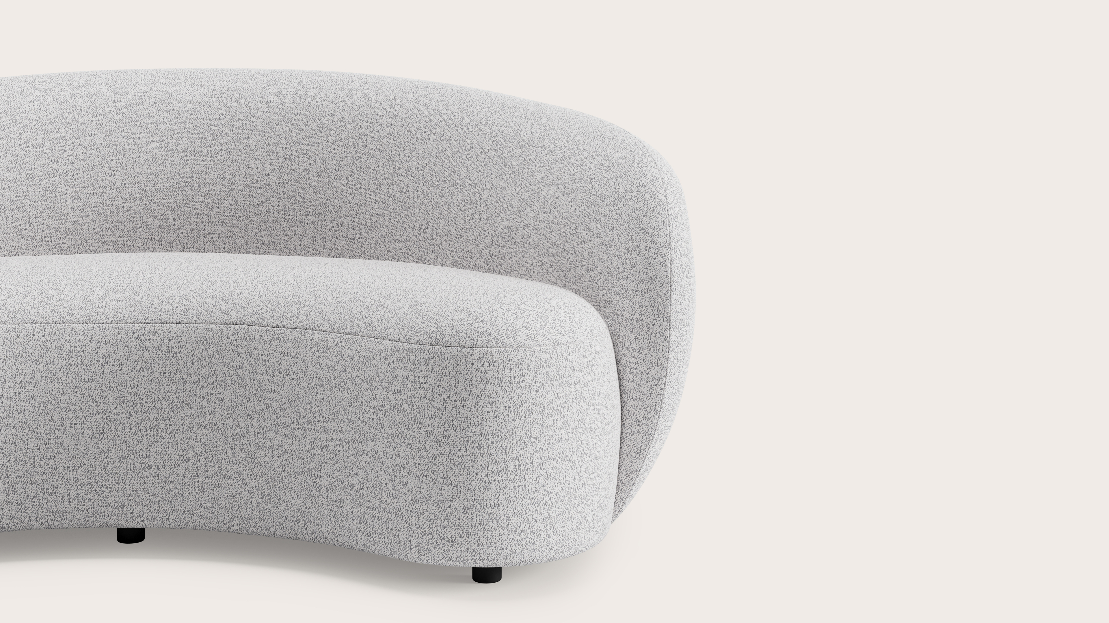 Ponte canapé modulaire - 2-places en Dolce tissu Greige