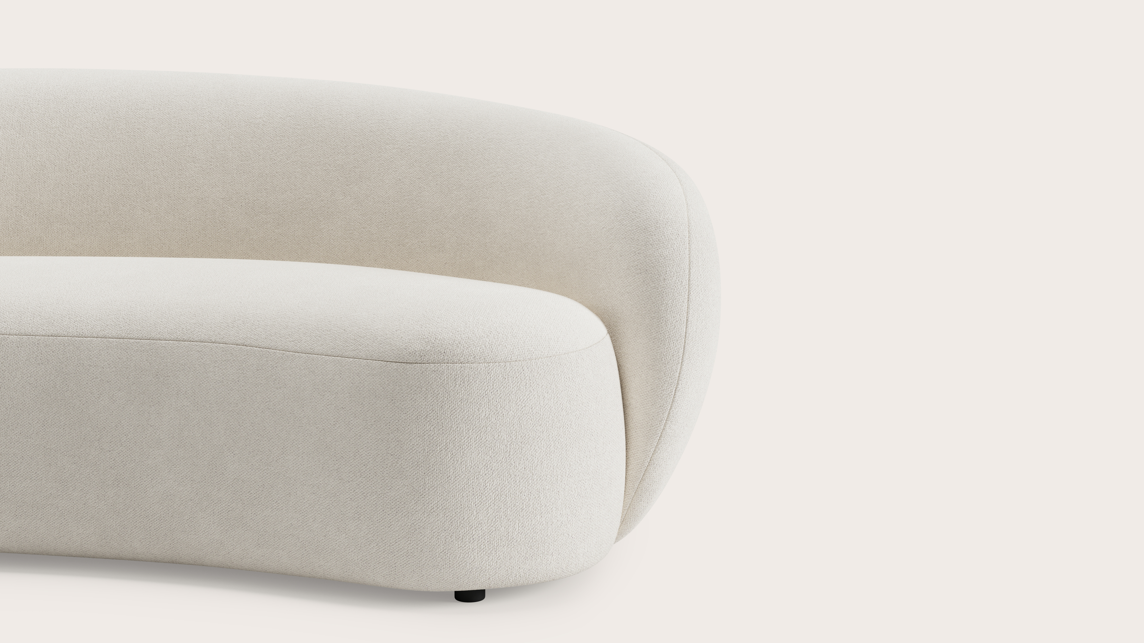 Ponte canapé modulaire - 4-places en Volti tissu Pearl