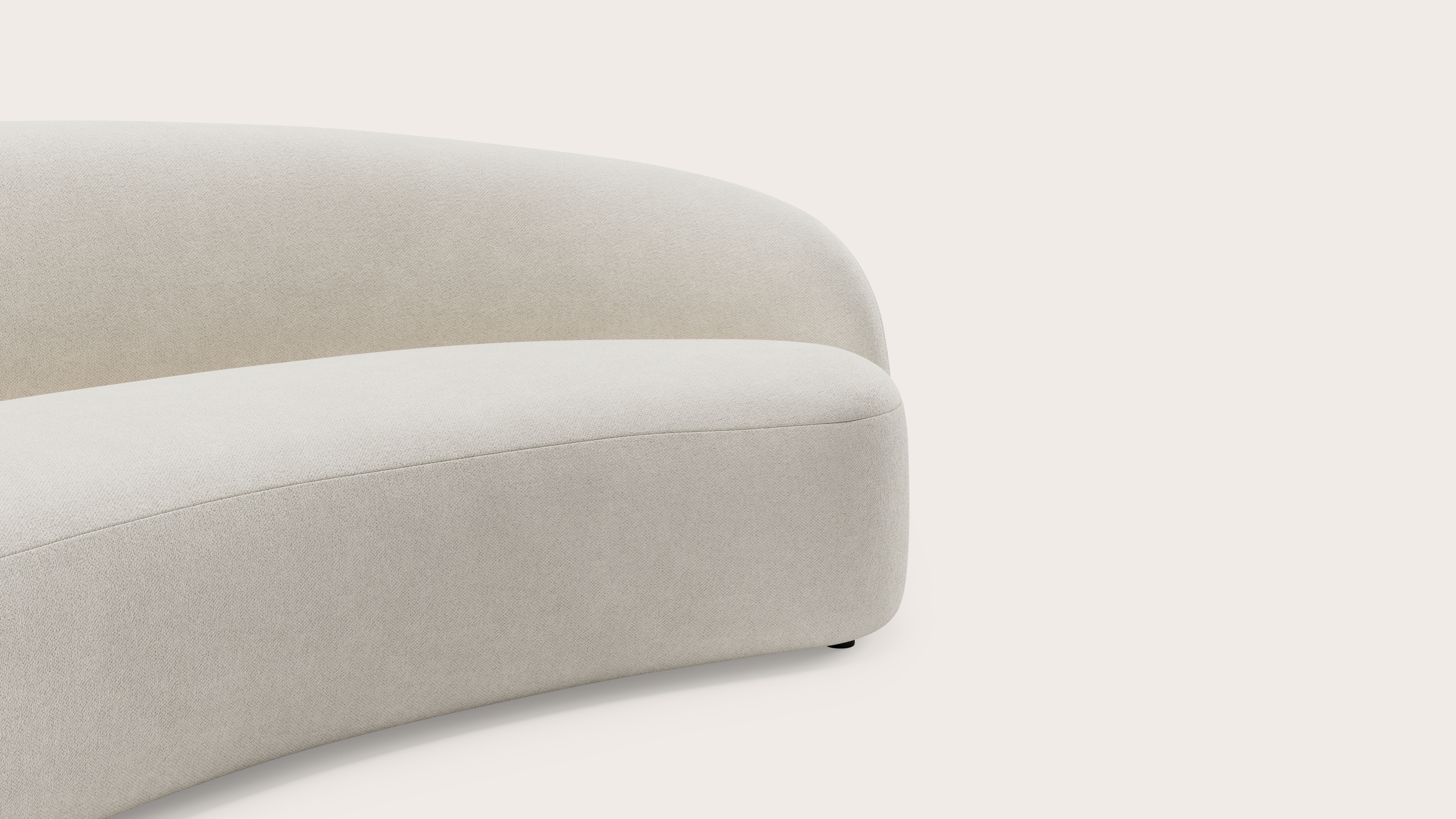 Ponte canapé modulaire - 4-places en Volti tissu Pearl