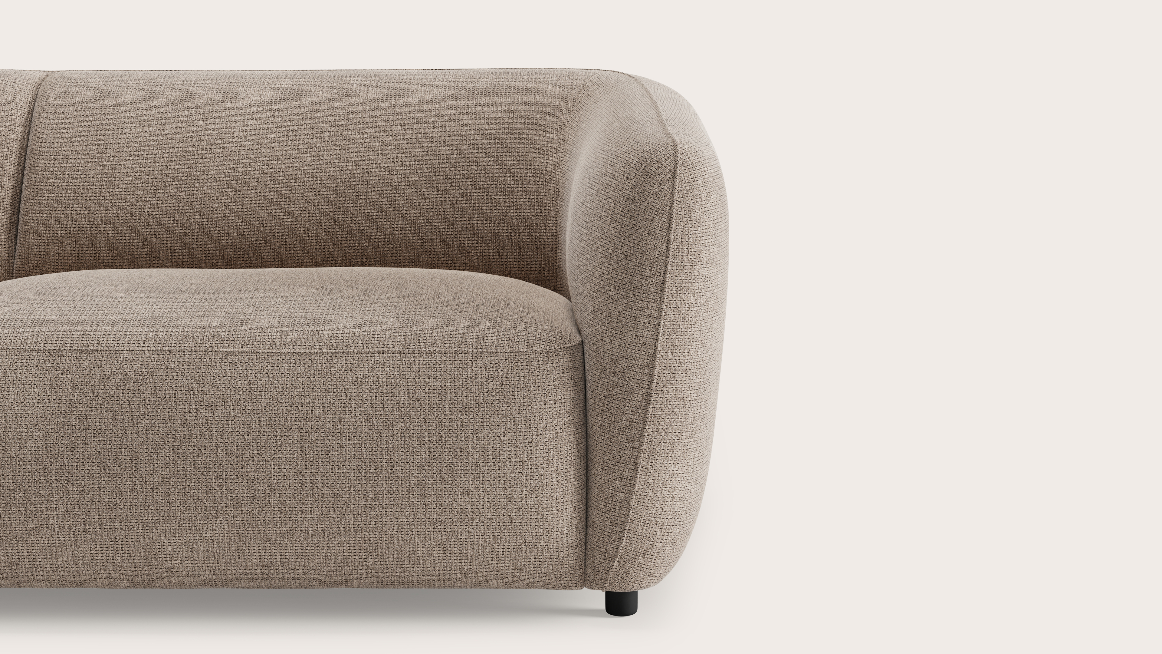 Comporta zetel 3-zit in Fuga stof Taupe