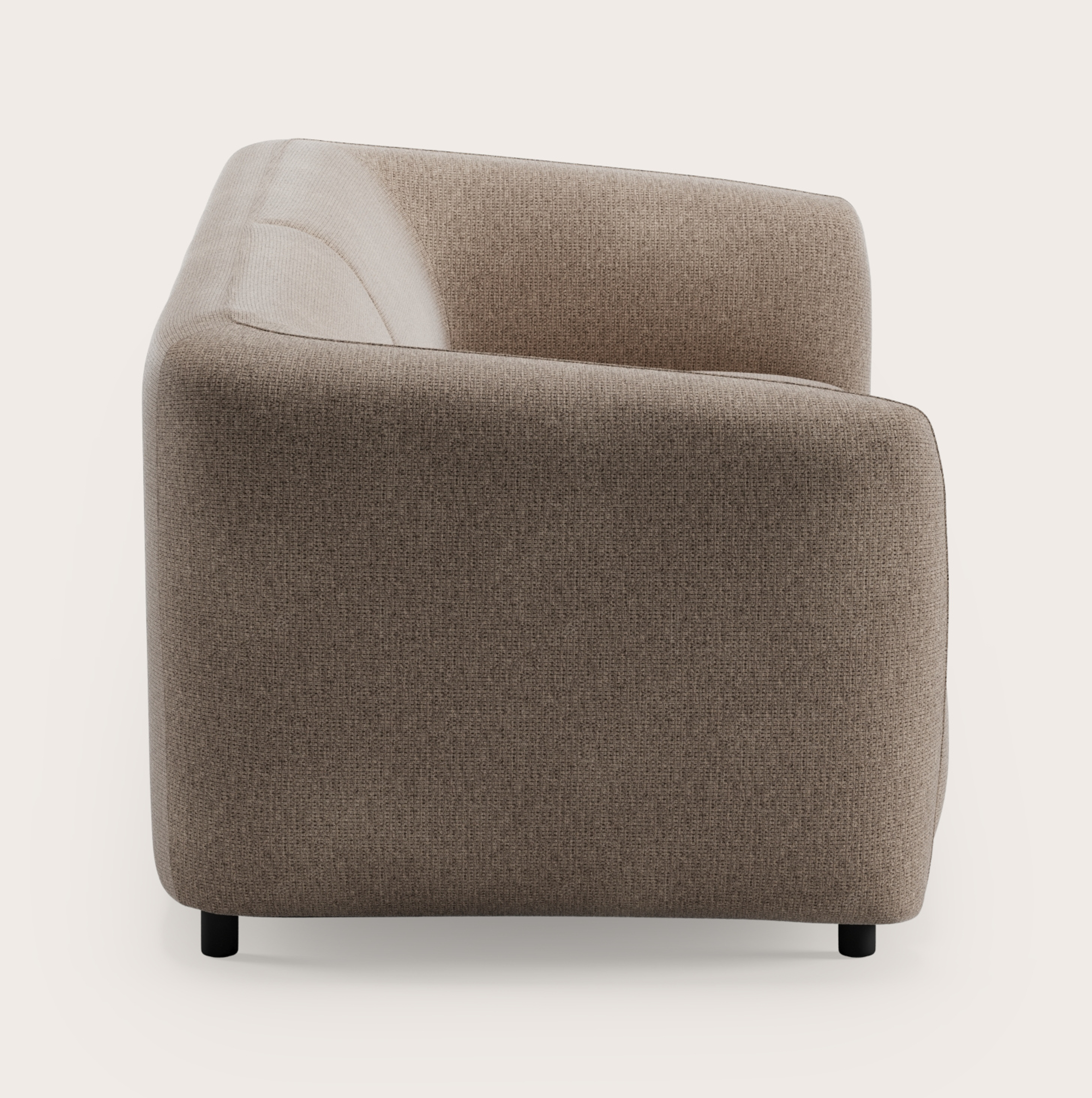 Comporta zetel 3-zit in Fuga stof Taupe