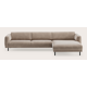 Canapé d'angle L 5 places avec chaise longue XL droite