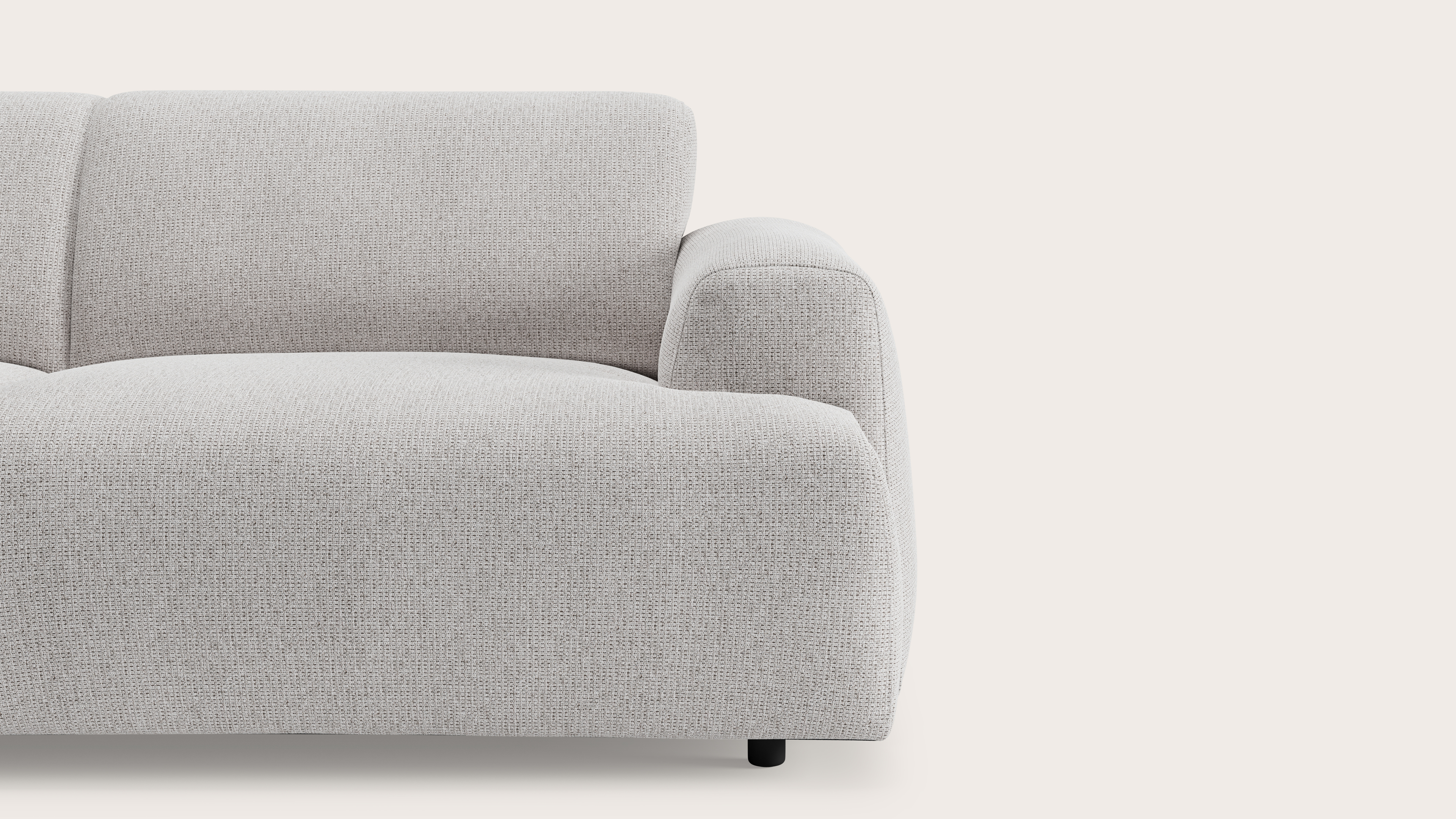 Coimbra zetel 2,5-zit in Fuga stof Grey
