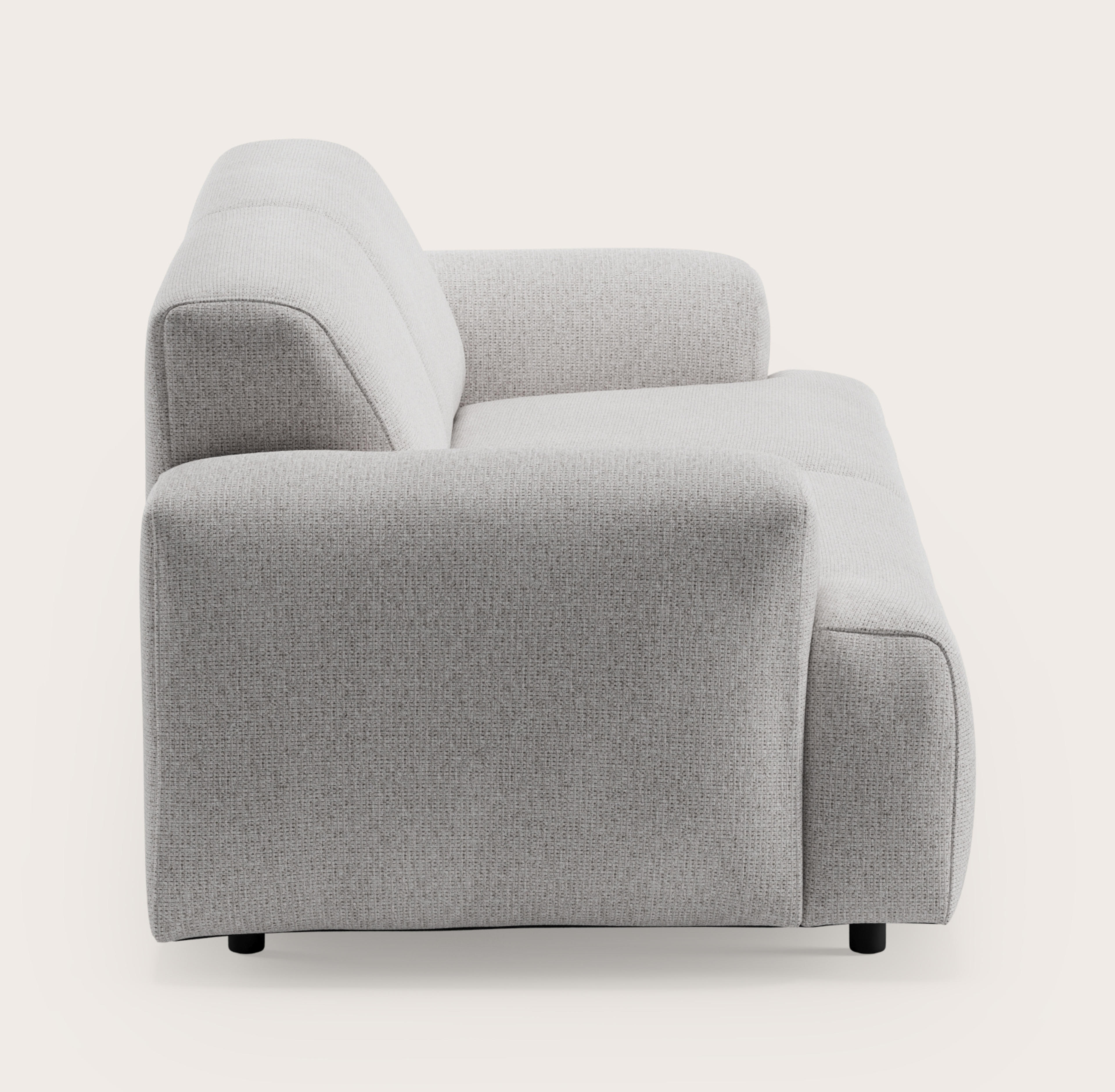 Coimbra zetel 2,5-zit in Fuga stof Grey