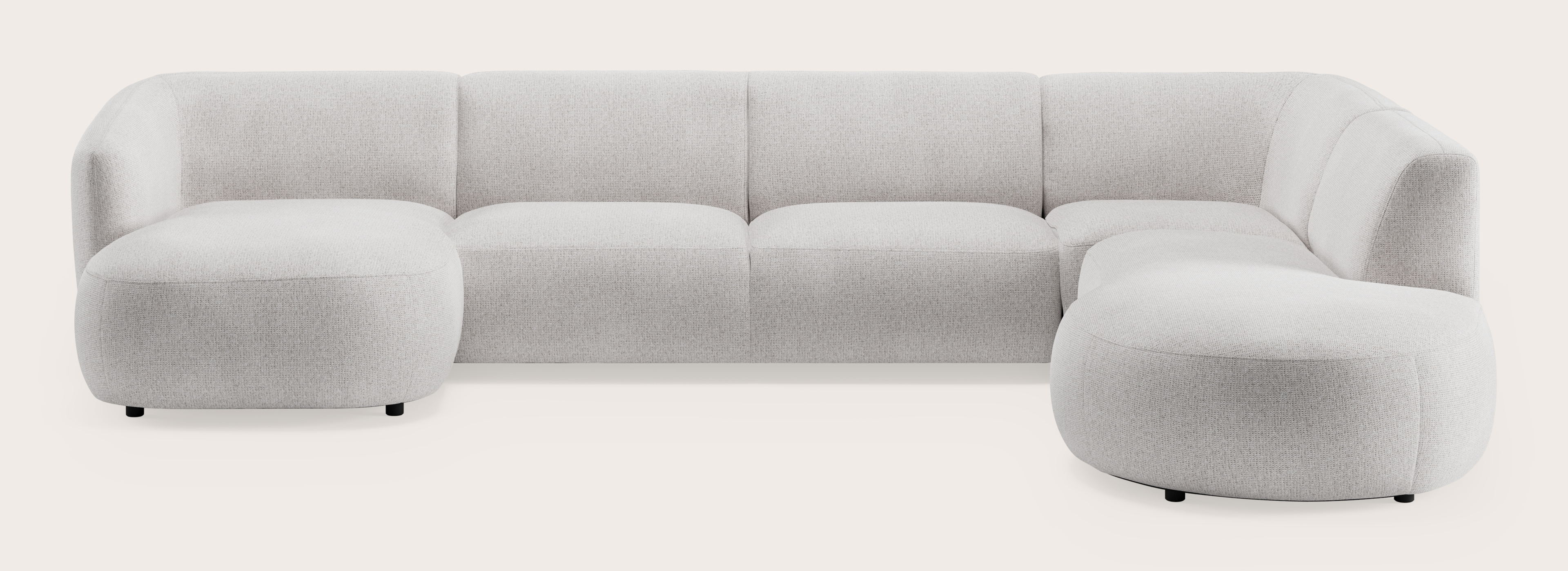 Comporta canapé d'angle 5,5 places en Fuga tissu Grey