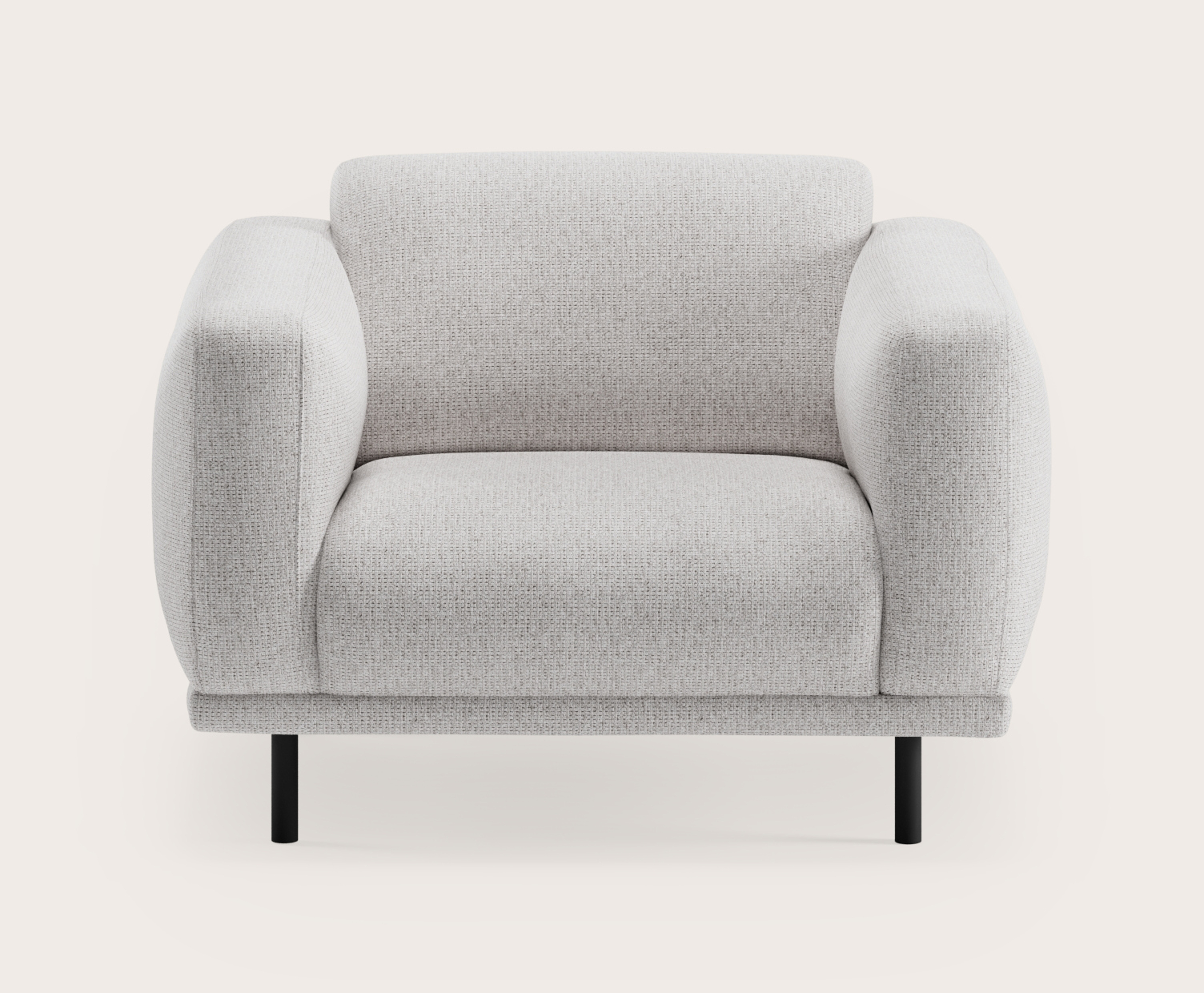 Evora canapé 1-place en Fuga tissu Grey