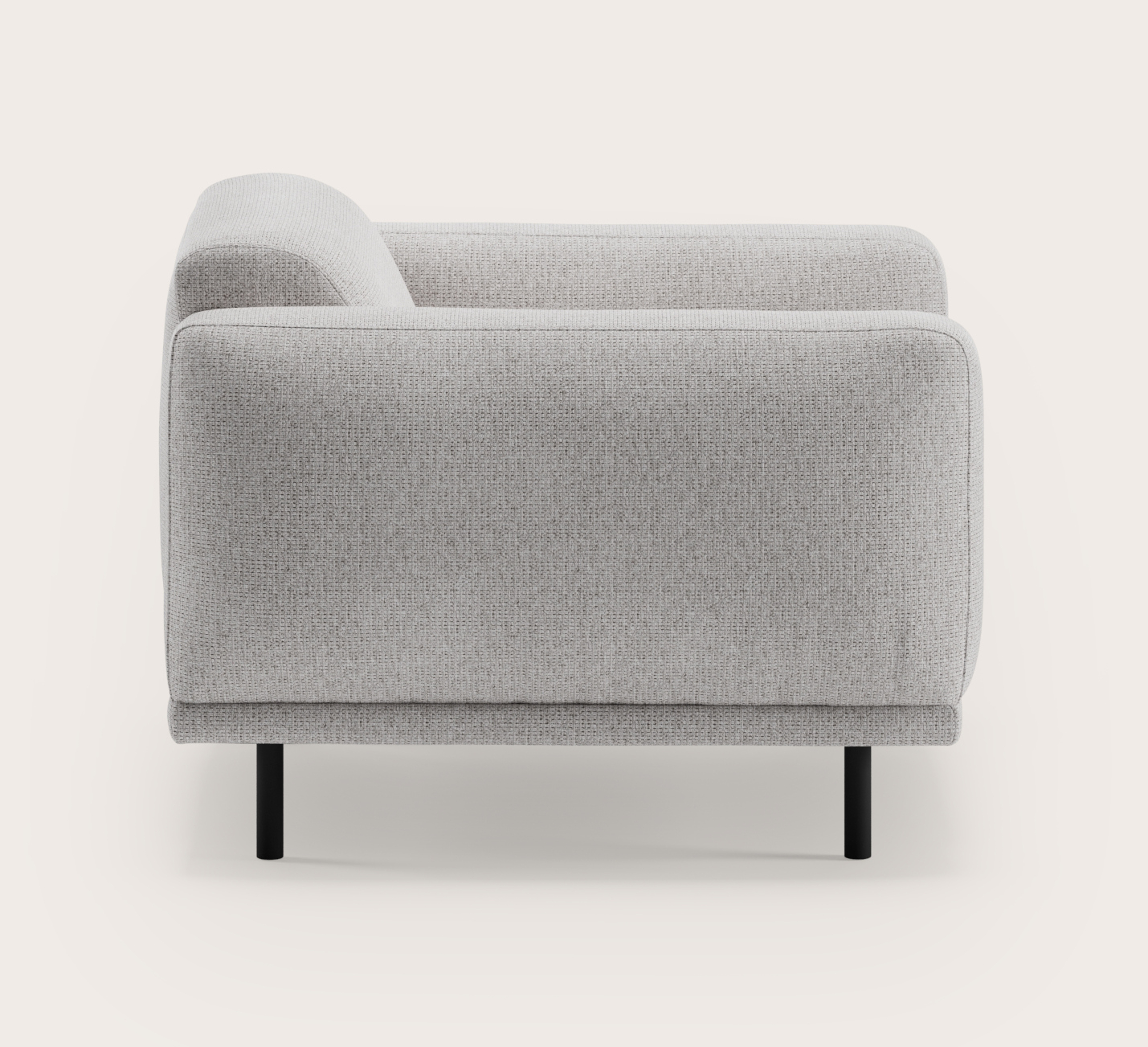 Evora canapé 1-place en Fuga tissu Grey