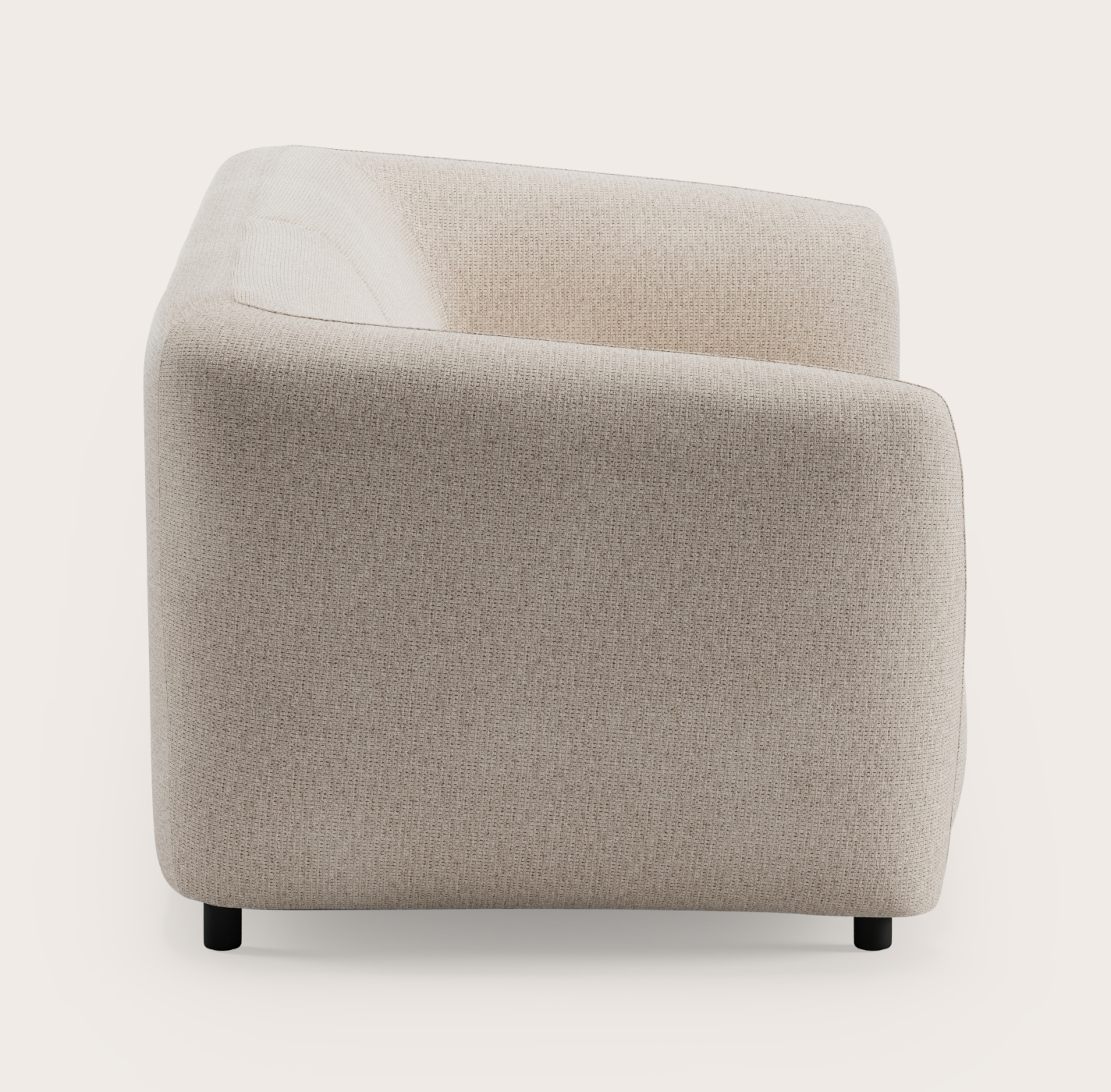 Comporta zetel 2,5-zit in Fuga stof Natural